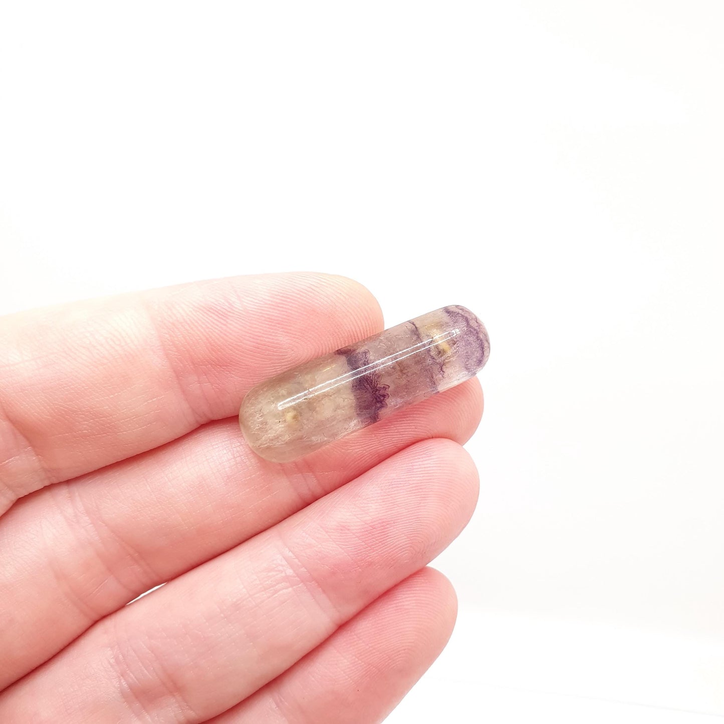 Antique Victorian Blue John Brooch Bar Pin Gold Gilt Genuine Real Bleu Jaune Vintage Womens Jewelry