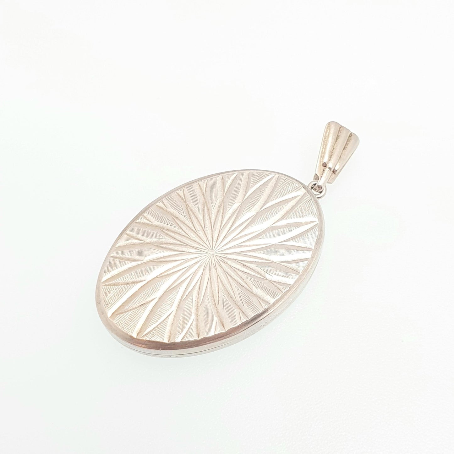 Vintage GEORG JENSEN Sterling Silver Locket Gyroscope Star Pattern Necklace Pendant Picture Photo Womens Jewelry Jewellery