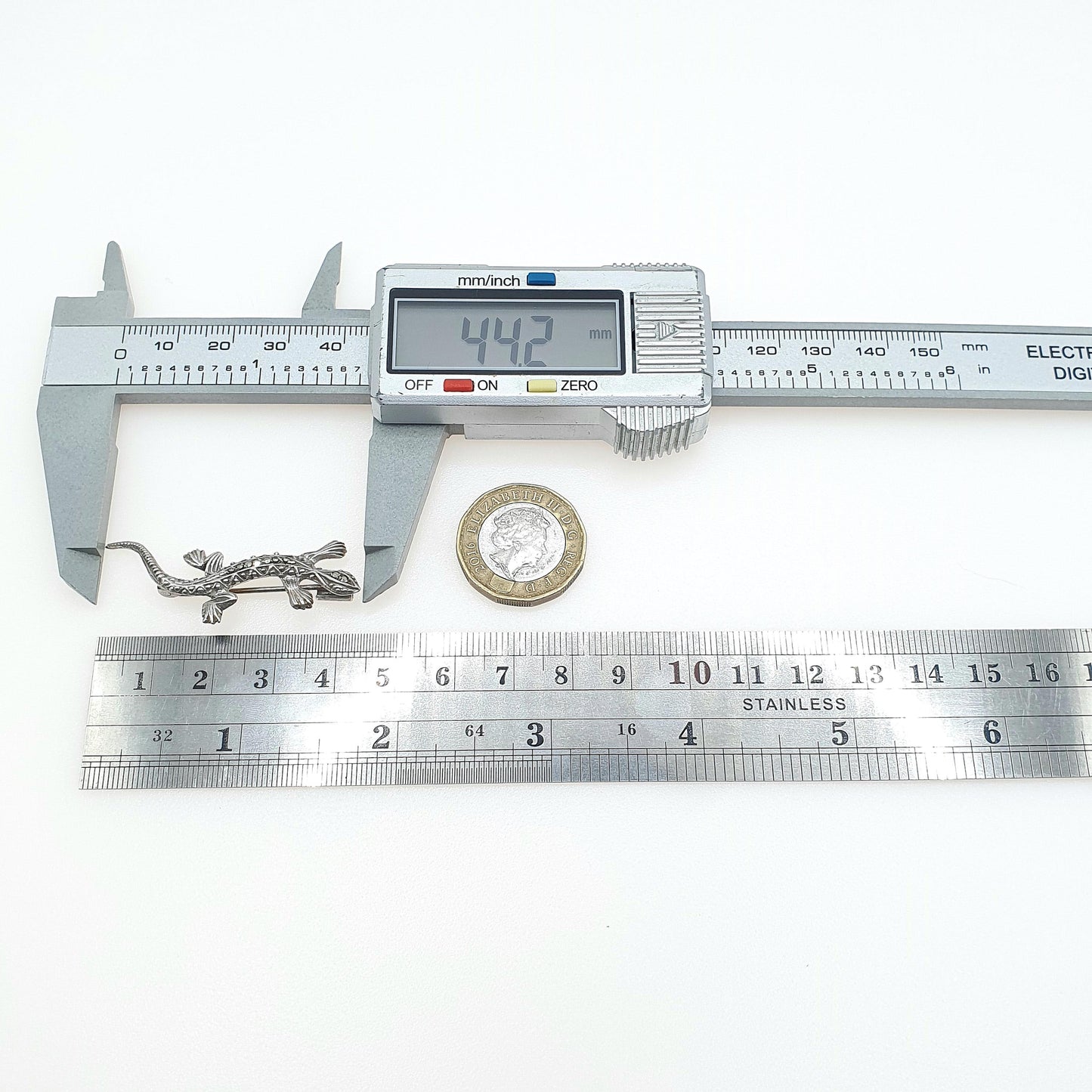 Antique Solid Silver Art Deco Marcasite Lizard Brooch French Silver Hallmarks Womens Reptile Jewelry Jewellery