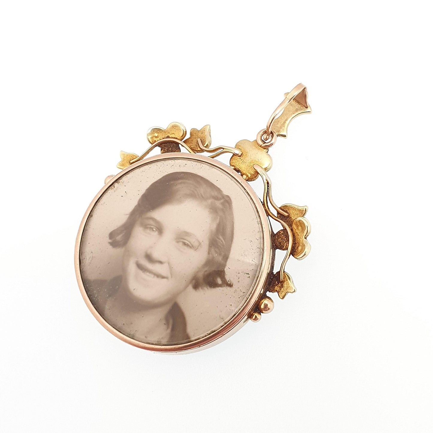 Antique 15ct Gold Seed Pearl Locket Pendant Necklace Art Nouveau Solid 625 15 Carat Edwardian Double Sided Vintage Jewelry Jewellery