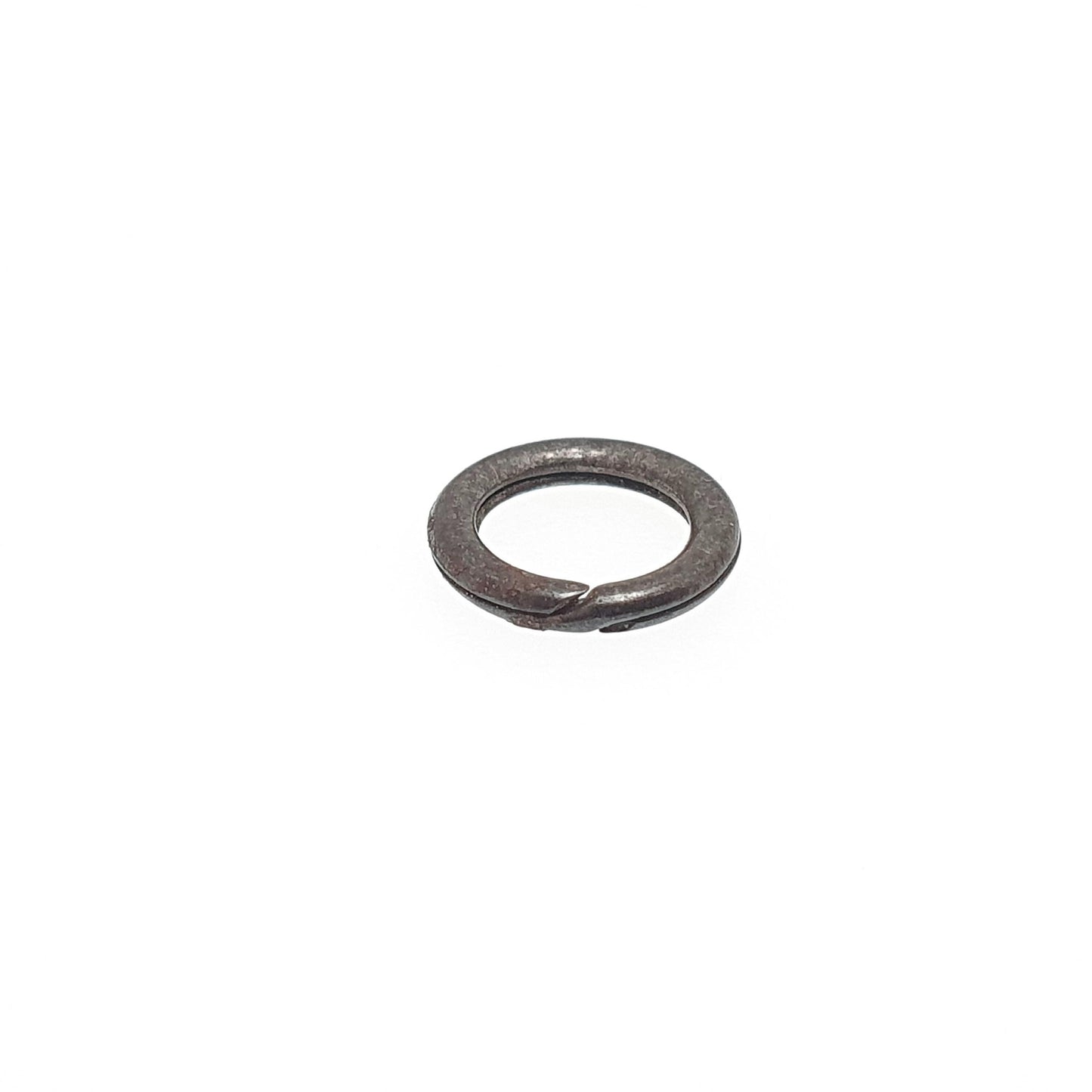 Antique Victorian Split Ring Gun Metal Black Genuine 1800s Jump Open Gothic Vintage Jewelry Jewellery Findings Upcycle