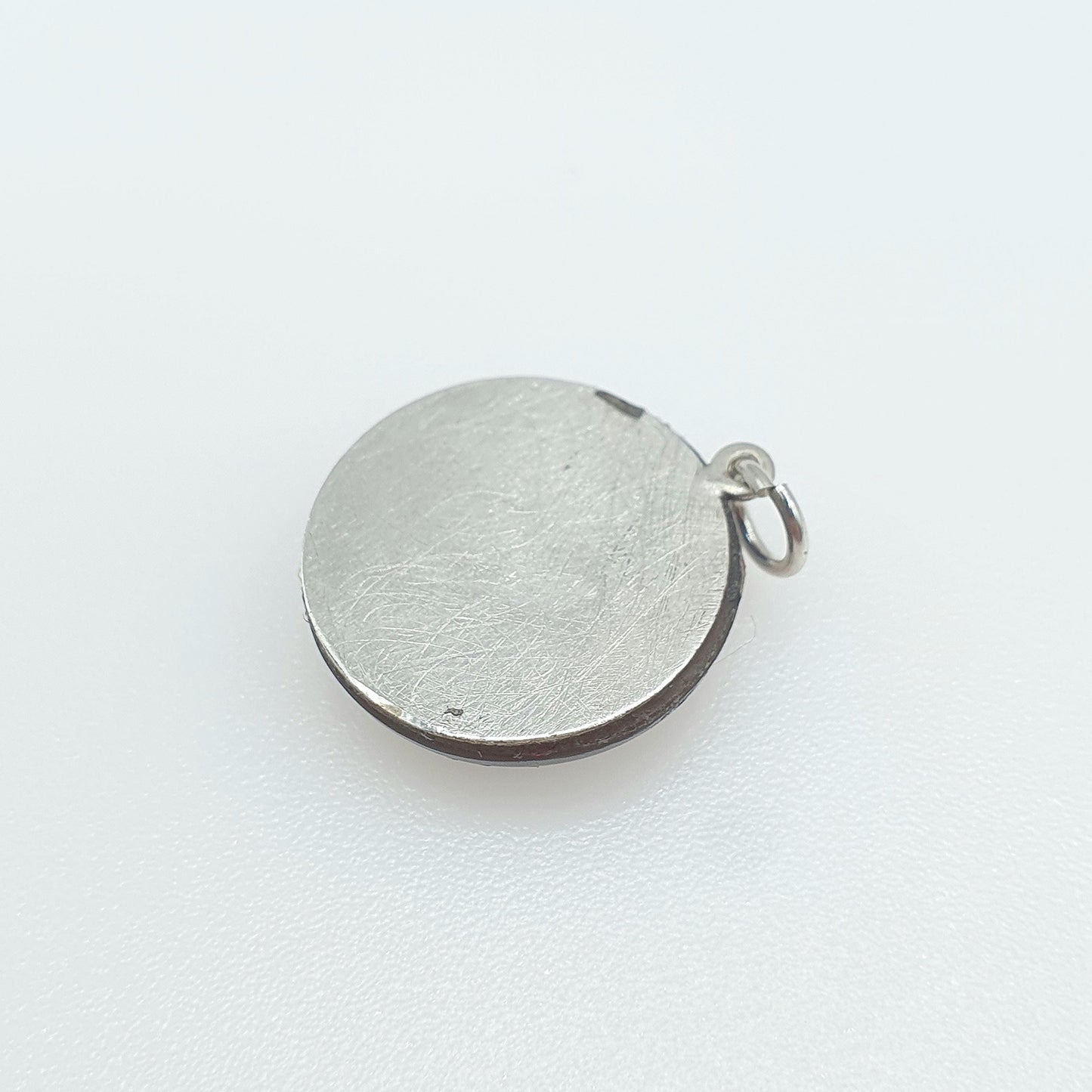 Antique Victorian Bullseye Agate Solid Silver Pendant Necklace Womens Jewellery Jewelry Quartz Gemstone