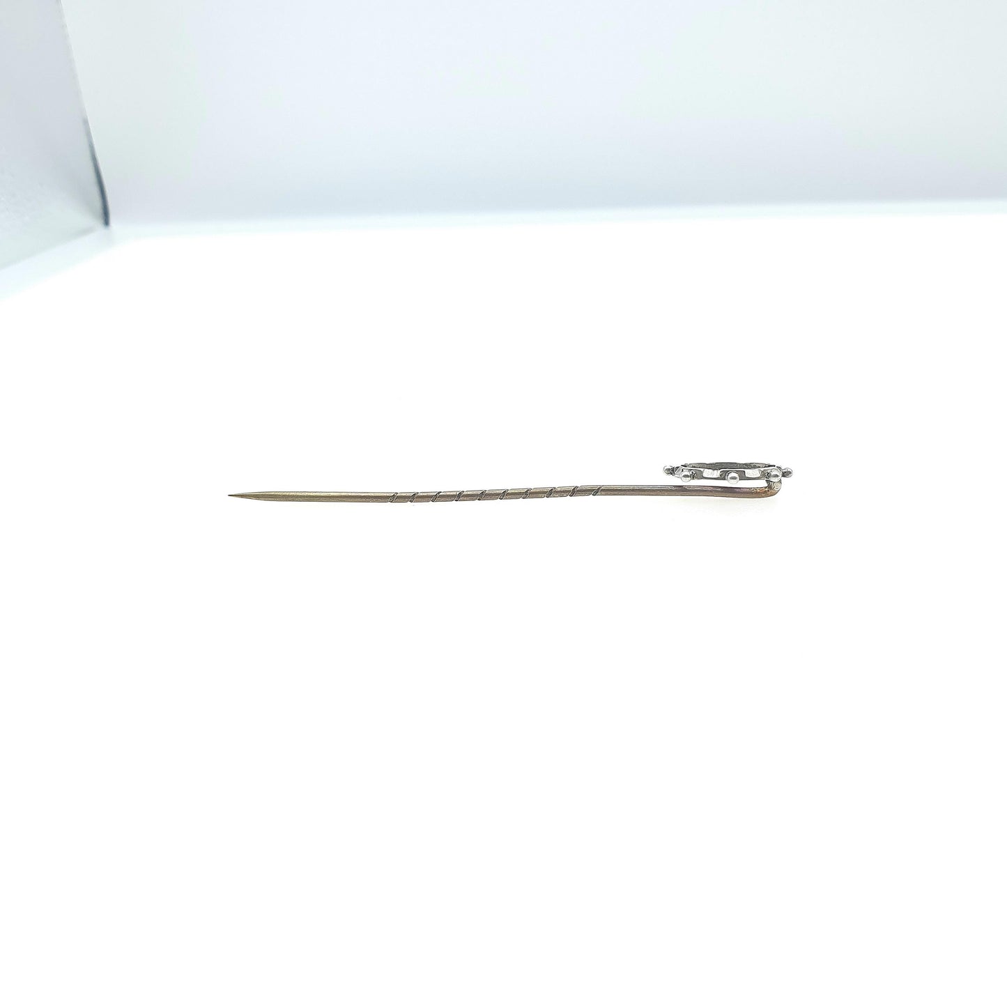 RESERVED/SOLD DON Antique Victorian Solid Silver Isle of Man Manx Symbol Stick Pin Women's Jewellery