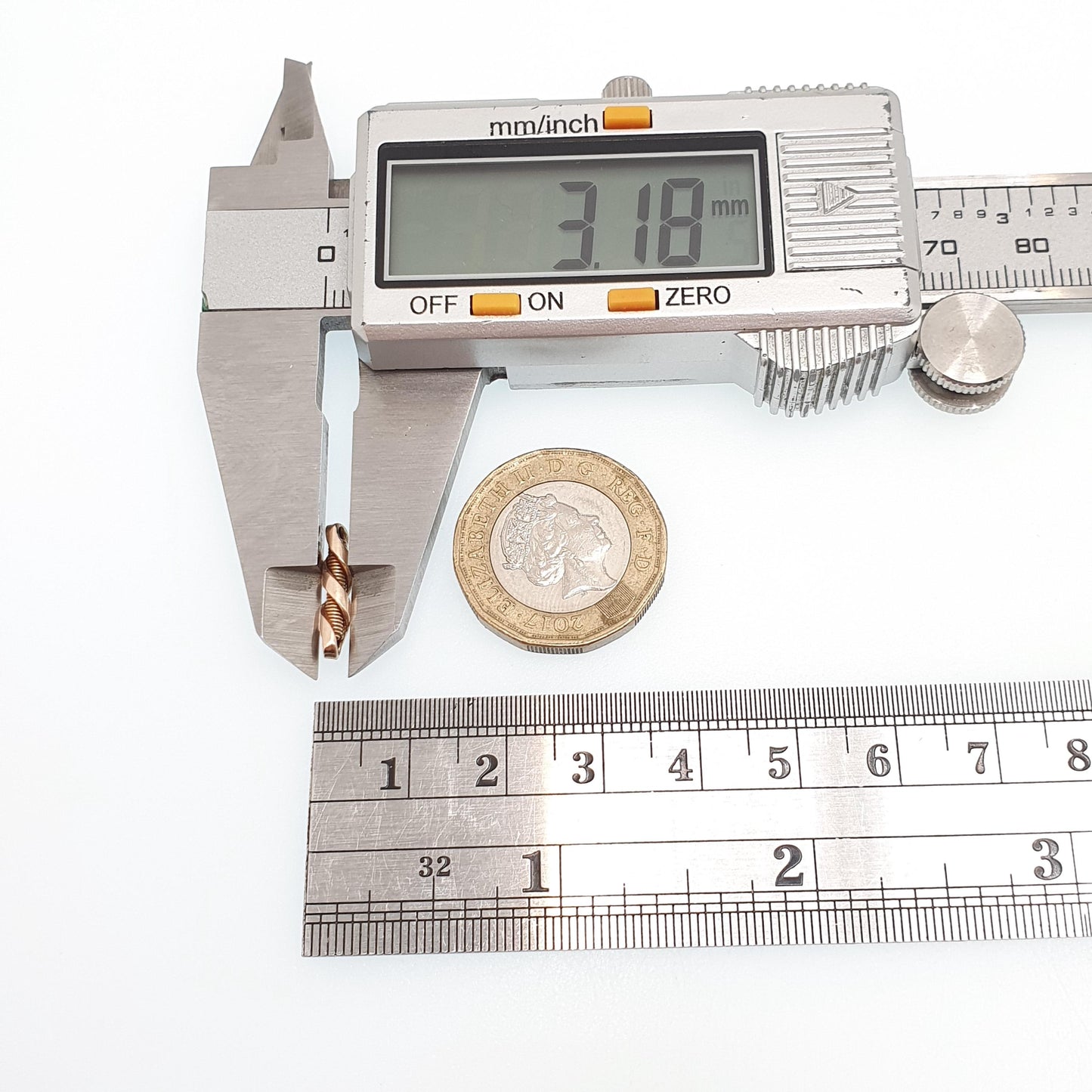 Antique 9k 9ct Rose Gold Spring Style Link Chain Links Twist Helix Genuine Victorian Solid 375 Red Fastening Jewellery Findings Upcycle