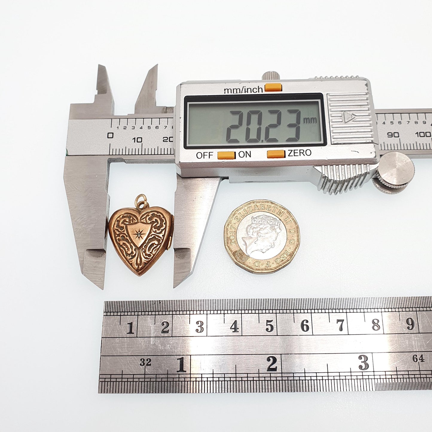 Antique Gold Filled Diamond Heart Locket Necklace Victorian Rolled Gold Genuine Gemstone Pendant Vintage Jewellery Jewelry