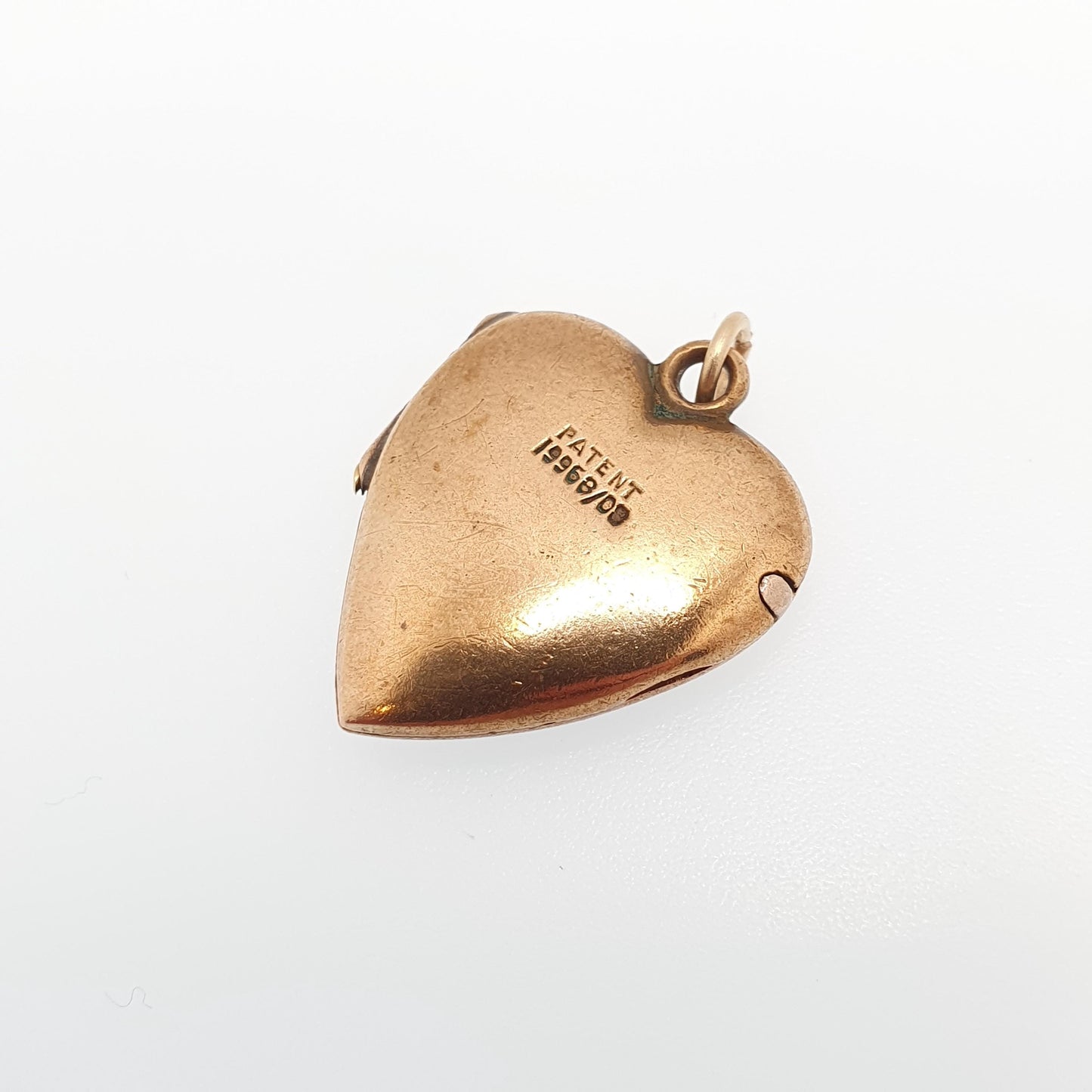 Antique Gold Filled Diamond Heart Locket Necklace Victorian Rolled Gold Genuine Gemstone Pendant Vintage Jewellery Jewelry