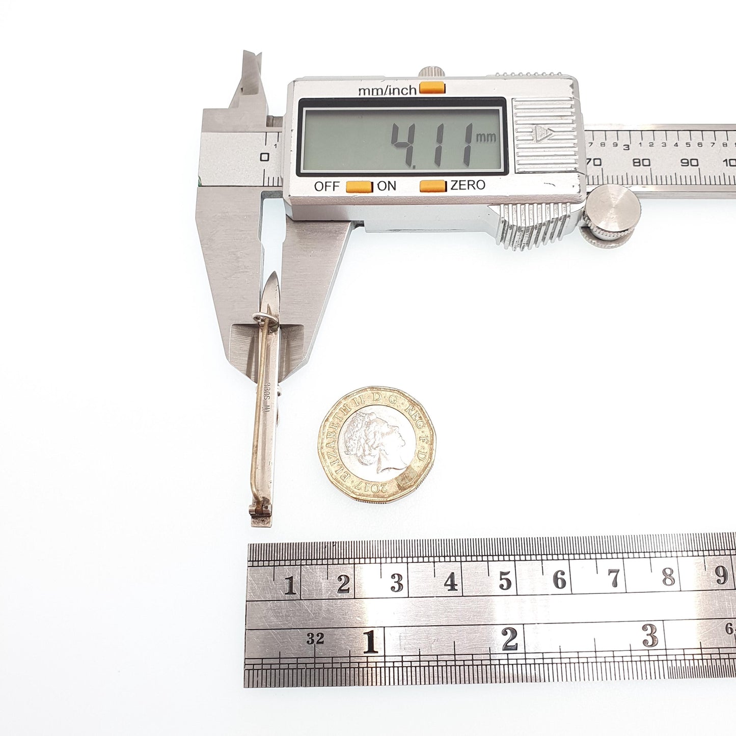 Antique Solid Silver MARIUS HAMMER Ski Brooch Pin Finse Norway Norwegian Skiing Scandinavian Vintage Jewelry Jewellery
