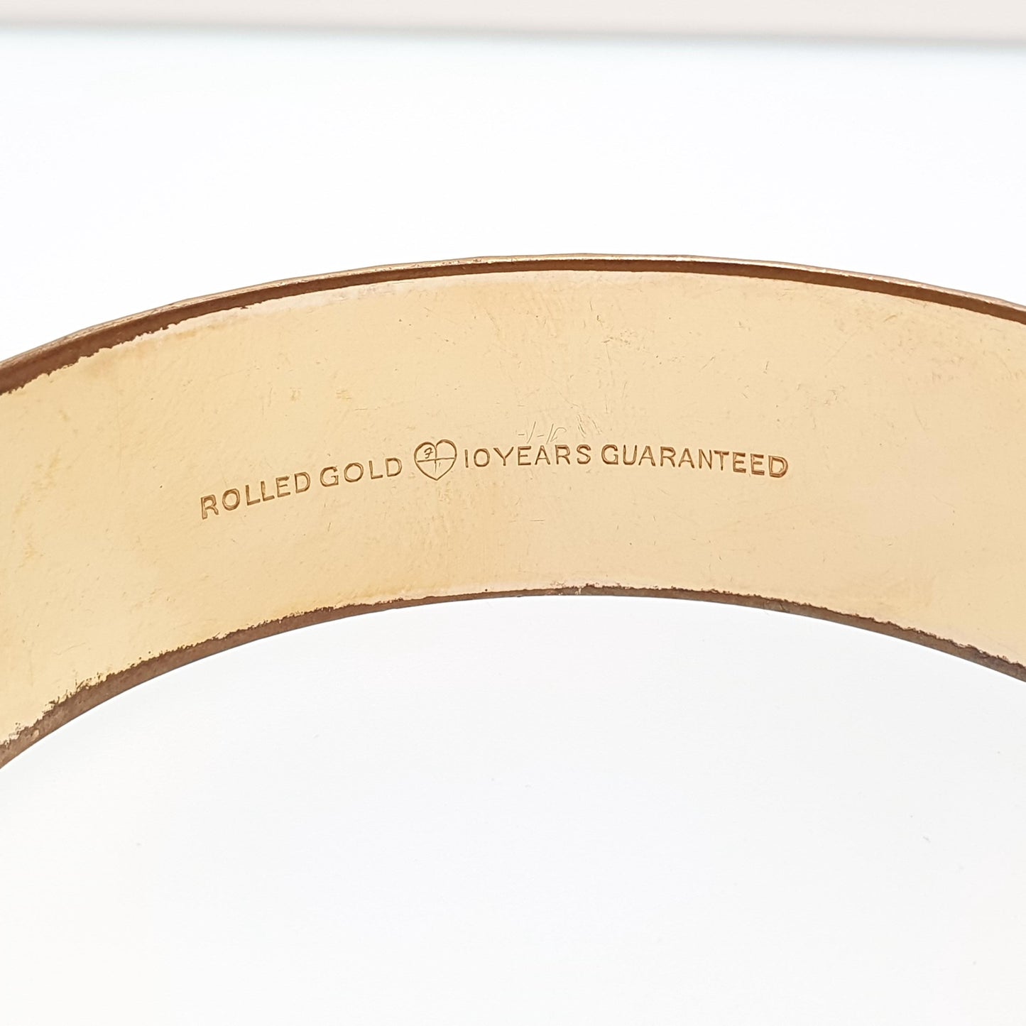 Old Vintage Rolled Gold Filled Snap Bangle Bracelet Star Engraved 43.64g Wide Womens Jewelry Retro Jewellery