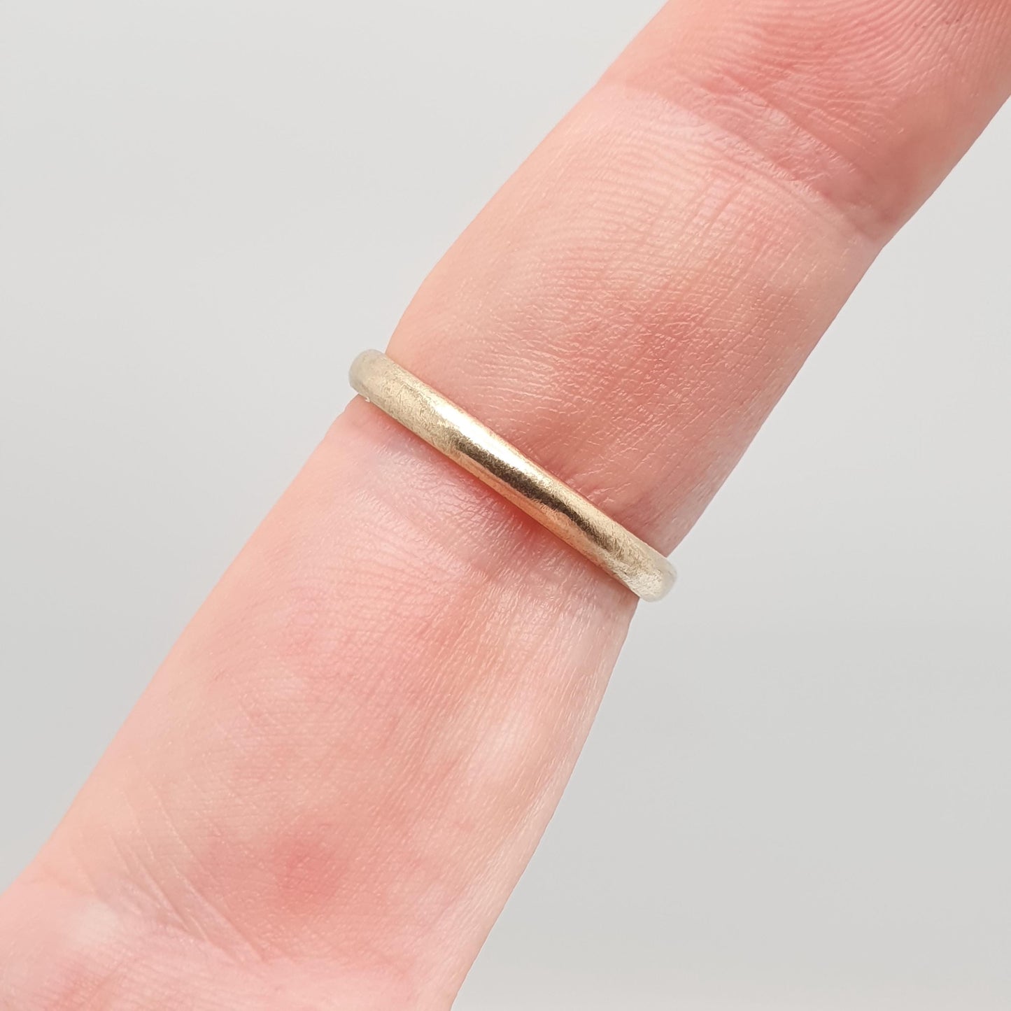 Antique 9ct Gold Band Ring Wedding 1924 Hallmark Yellow Solid 9k 375 Plain Smooth Mens Womens Vintage Jewelry Jewellery