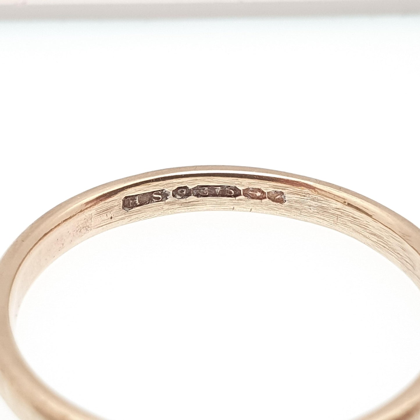 Antique 9ct Gold Band Ring Wedding 1924 Hallmark Yellow Solid 9k 375 Plain Smooth Mens Womens Vintage Jewelry Jewellery