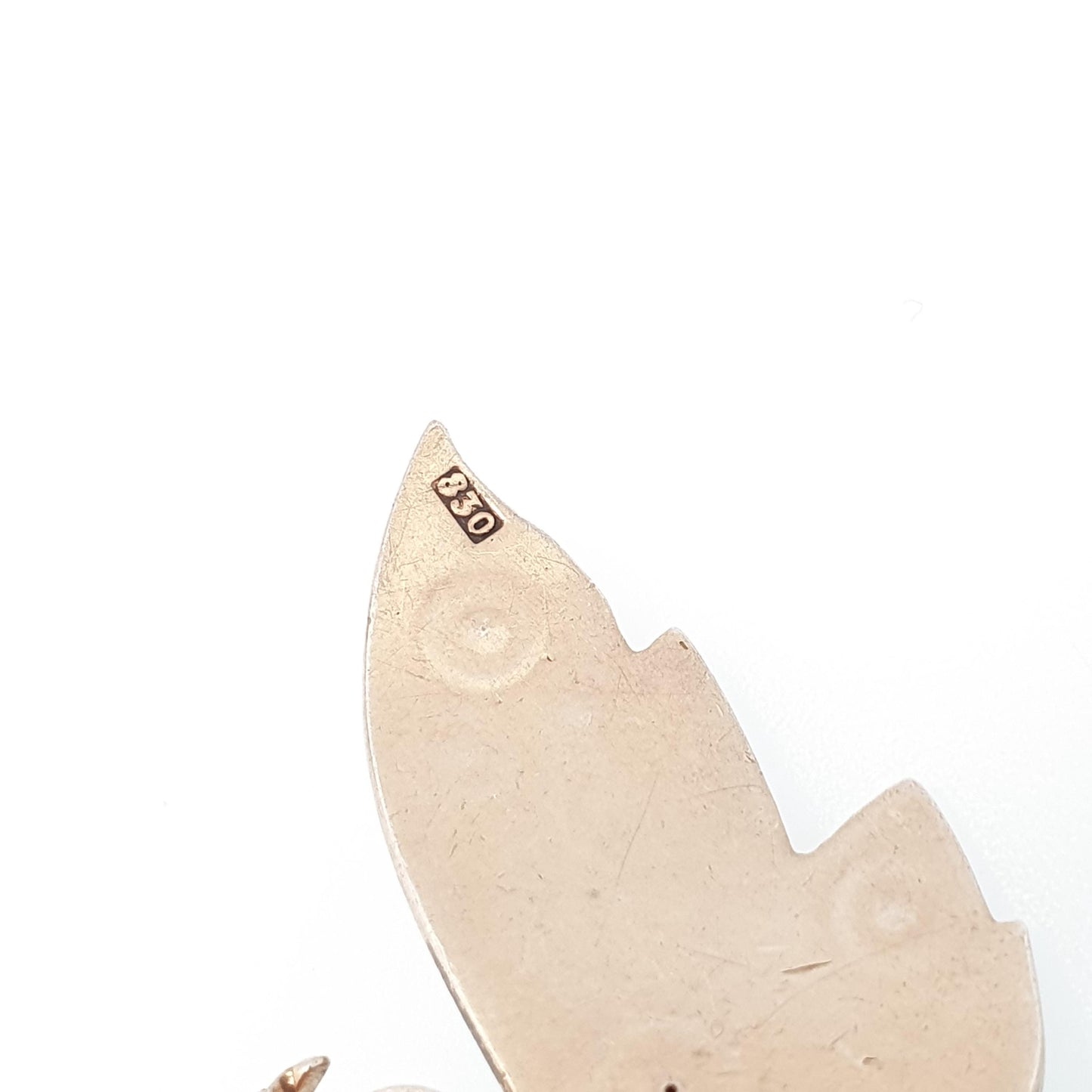 Antique Solid Silver Butterfly Brooch Pin Tiger Eye Gemstone Pincer Spring Mechanism Large Bug Insect Jewelry Jewellery