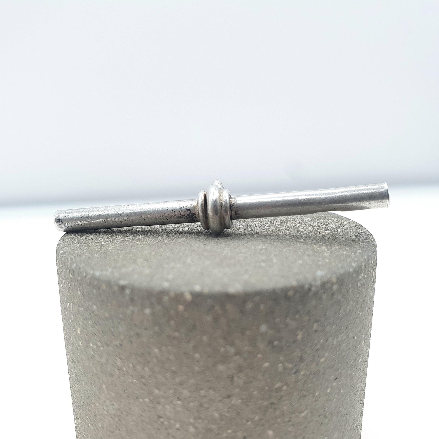 Antique Sterling Silver T Bar Fob Pendant Necklace Albert Chain 1920 Hallmark 925 Vintage Unisex Mens Womens Jewelry Jewellery