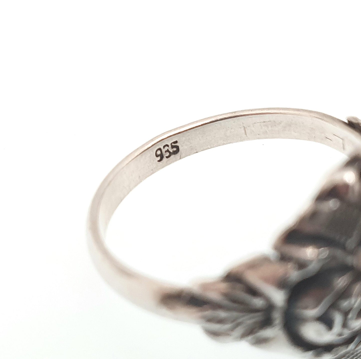 Antique Solid Silver Natural Citrine Ring Arts & Crafts Victorian Genuine Real Gemstone Oval Cut Vintage Women Jewellery Jewelry