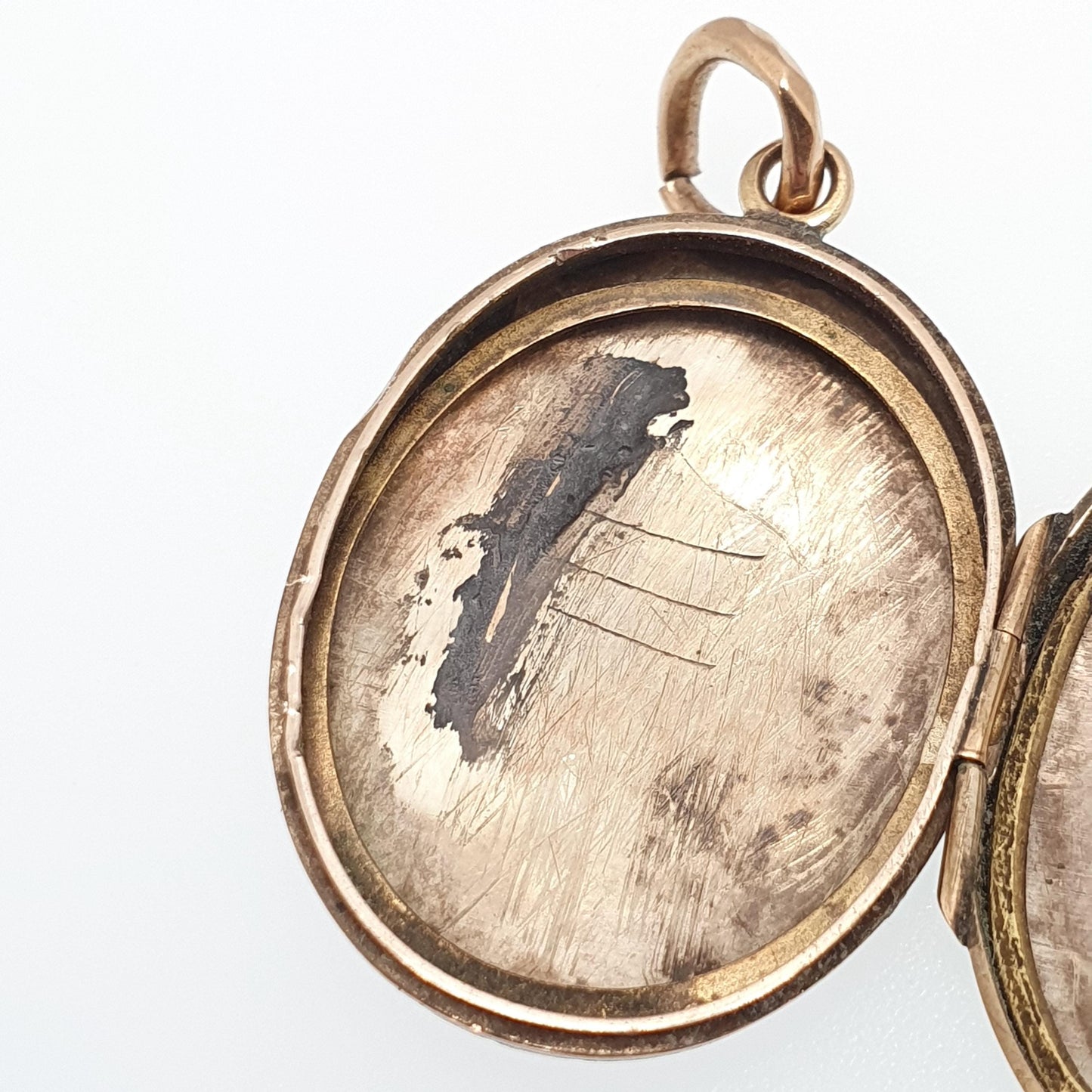 Antique Victorian Solid 9ct Gold Locket Large Oval Pendant Necklace Engraved Fine Estate 375 9k Photo Vintage Jewelry Jewellery