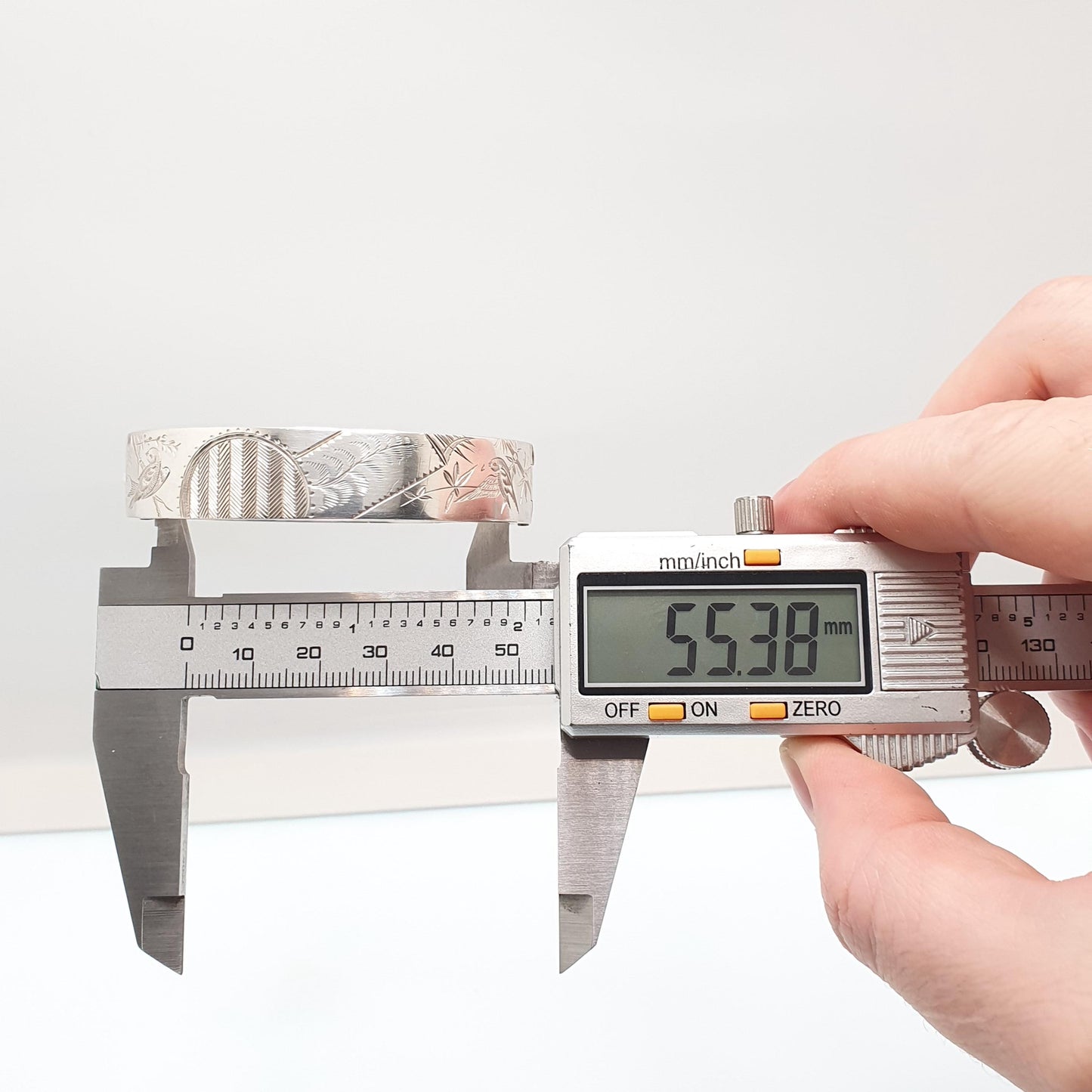 Antique Victorian Sterling Silver Bird Bracelet Bangle Hand Engraved Aesthetic 18.12g Songbird Swallow Vintage Womens Jewelry Jewellery