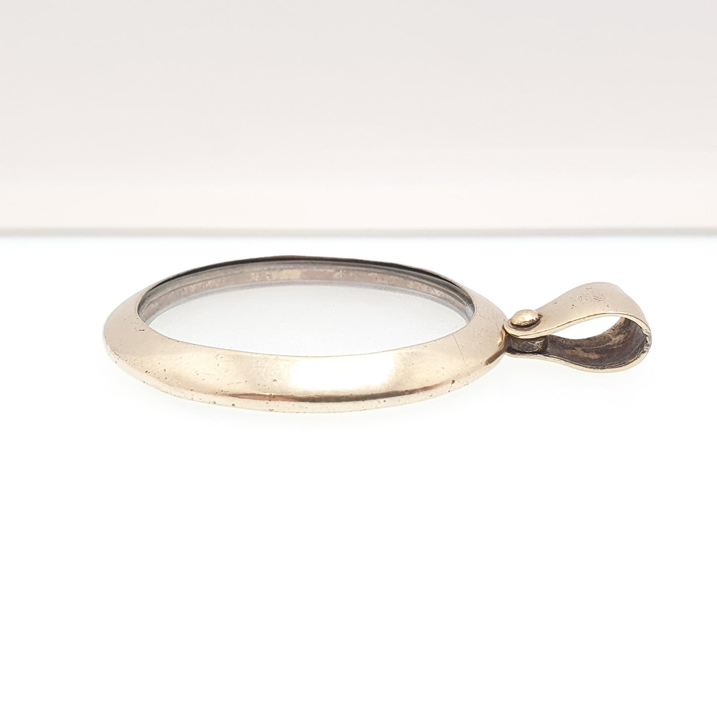 Antique Solid Silver Gold Vermeil Locket Pendant Double Sided Large Big Oval Necklace Picture Photo Vintage Womens Jewelry Jewellery