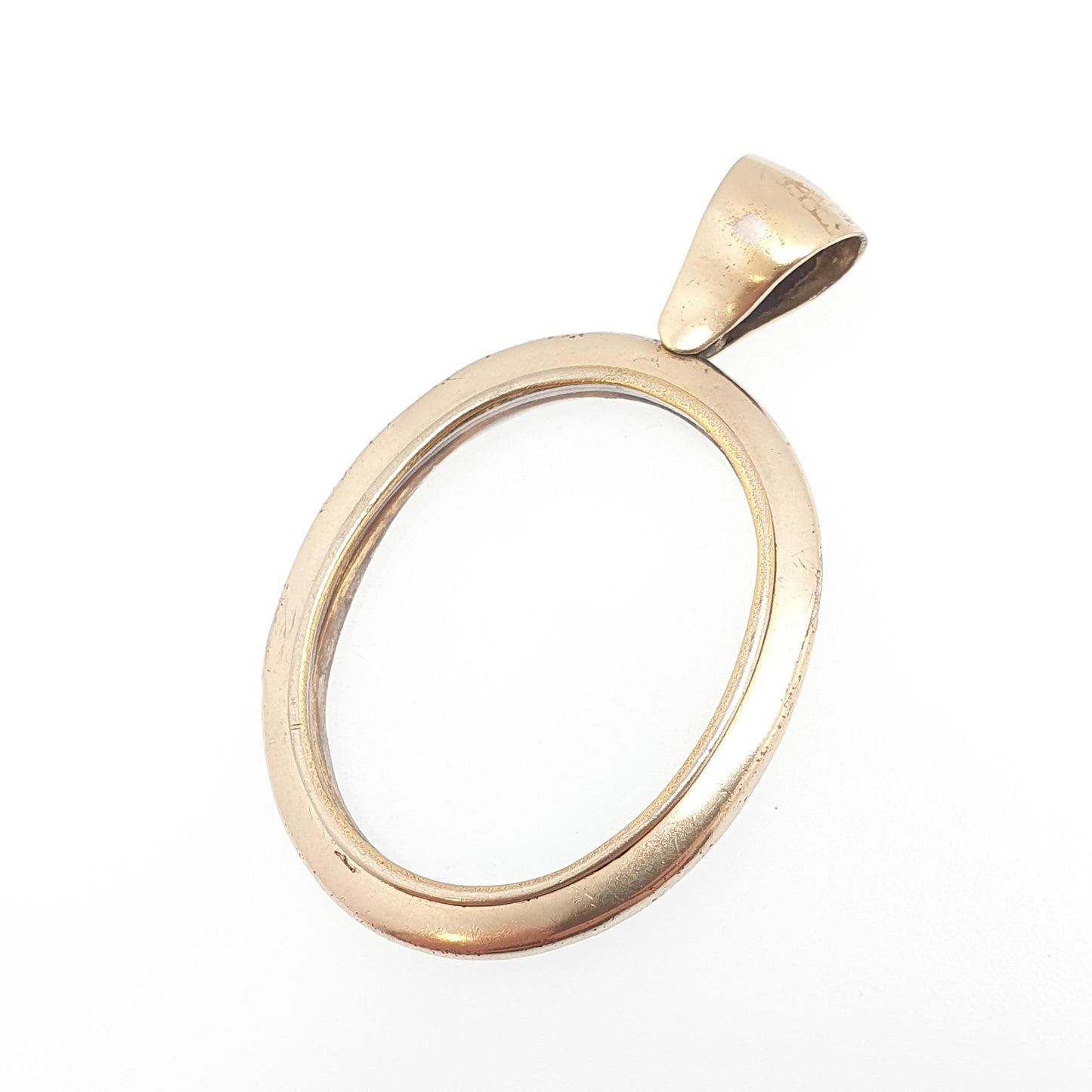 Antique Solid Silver Gold Vermeil Locket Pendant Double Sided Large Big Oval Necklace Picture Photo Vintage Womens Jewelry Jewellery