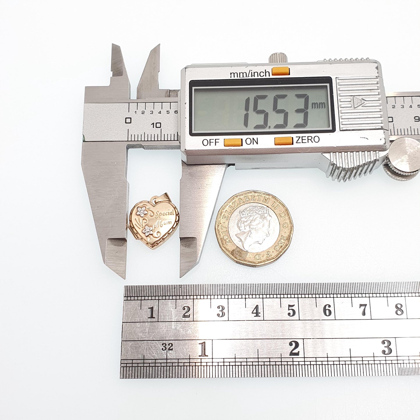 Vintage 9ct 9k Gold SPECIAL MUM Locket Heart Necklace Pendant "Love You Always" Embossed Mothers Day Gift Solid 9kt Jewelry Jewellery