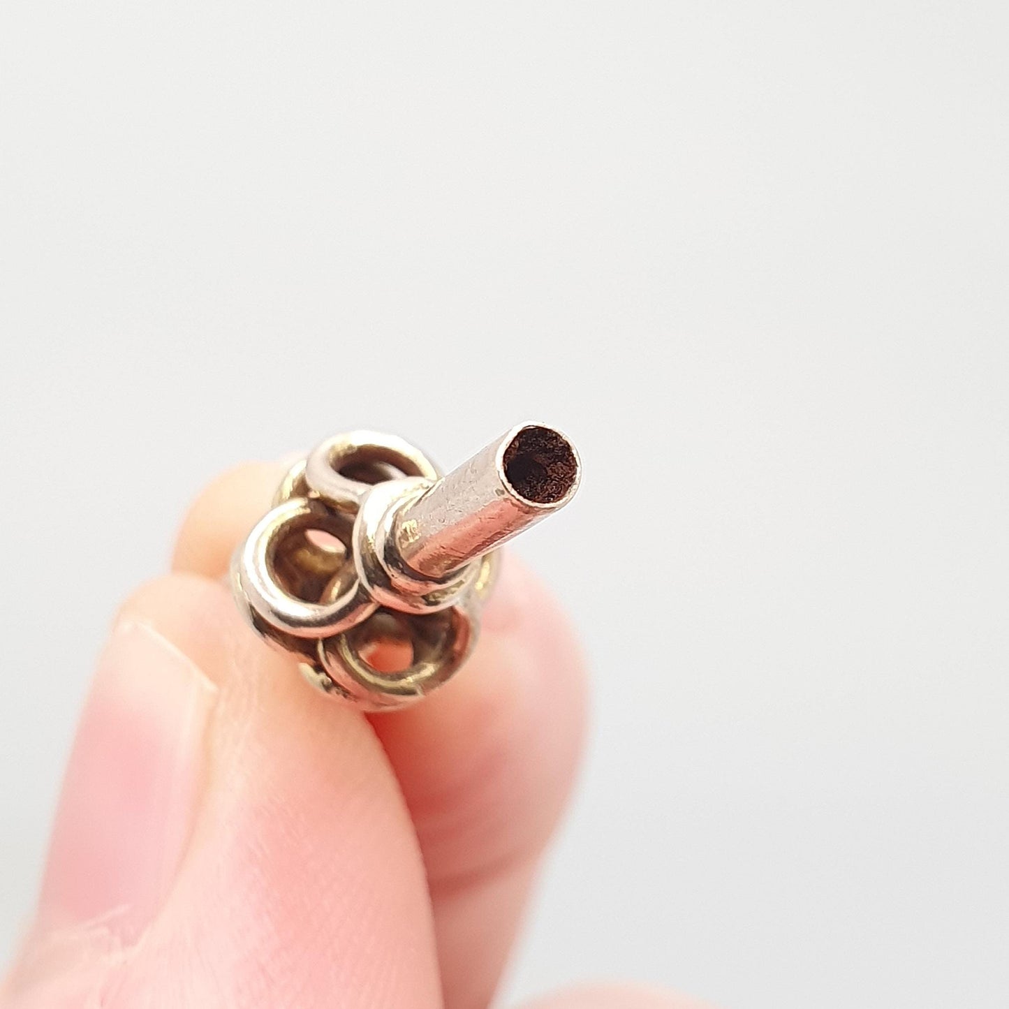 Antique Victorian 9ct Gold Infinity Knot Pocket Watch Key Fob Pendant Necklace Solid 9k 375 Vintage Jewellery Jewelry