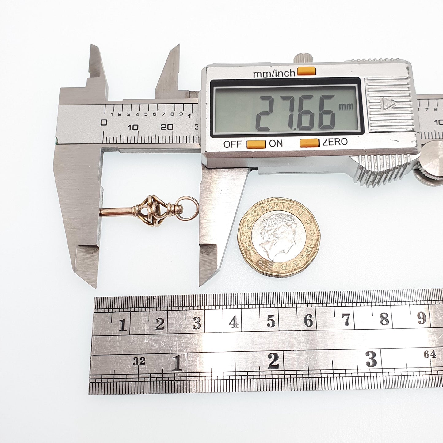 Antique Victorian 9ct Gold Infinity Knot Pocket Watch Key Fob Pendant Necklace Solid 9k 375 Vintage Jewellery Jewelry