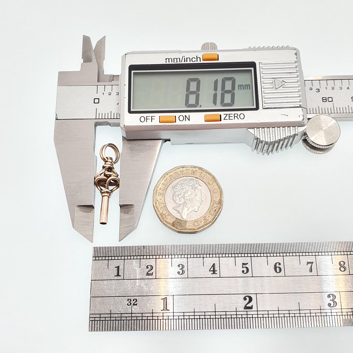 Antique Victorian 9ct Gold Infinity Knot Pocket Watch Key Fob Pendant Necklace Solid 9k 375 Vintage Jewellery Jewelry