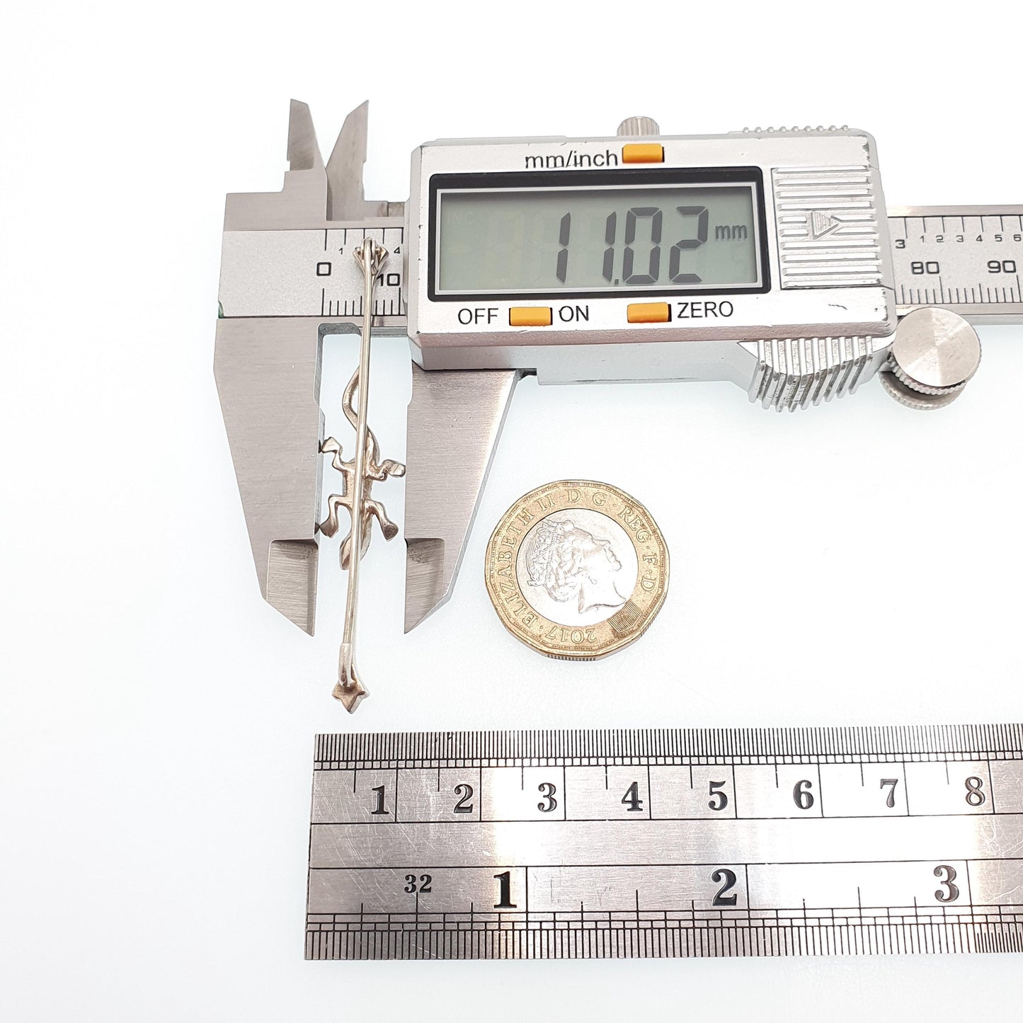 Antique Solid Silver Lizard Brooch Diamond Paste Sapphire Pastes Art Deco Reptile Animal Vintage Womens Retro Jewelry Jewellery