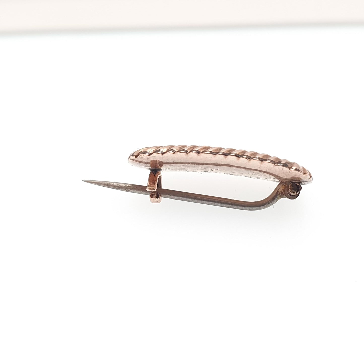 Antique Victorian 9ct Gold Mourning Brooch Locket Chased Border Solid 9k 375 Back Early Vintage 1800s Engraved Womens Jewellery Jewelry