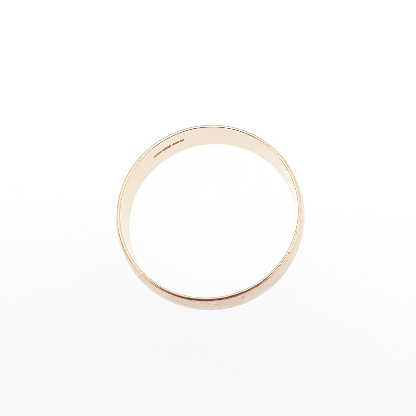 Vintage 9ct 9kt Gold Band Ring Wedding Plain Smooth Hallmarked Solid 375 9k Stacking Stacker Gift Yellow Mens Womens Fine Jewelry Jewellery