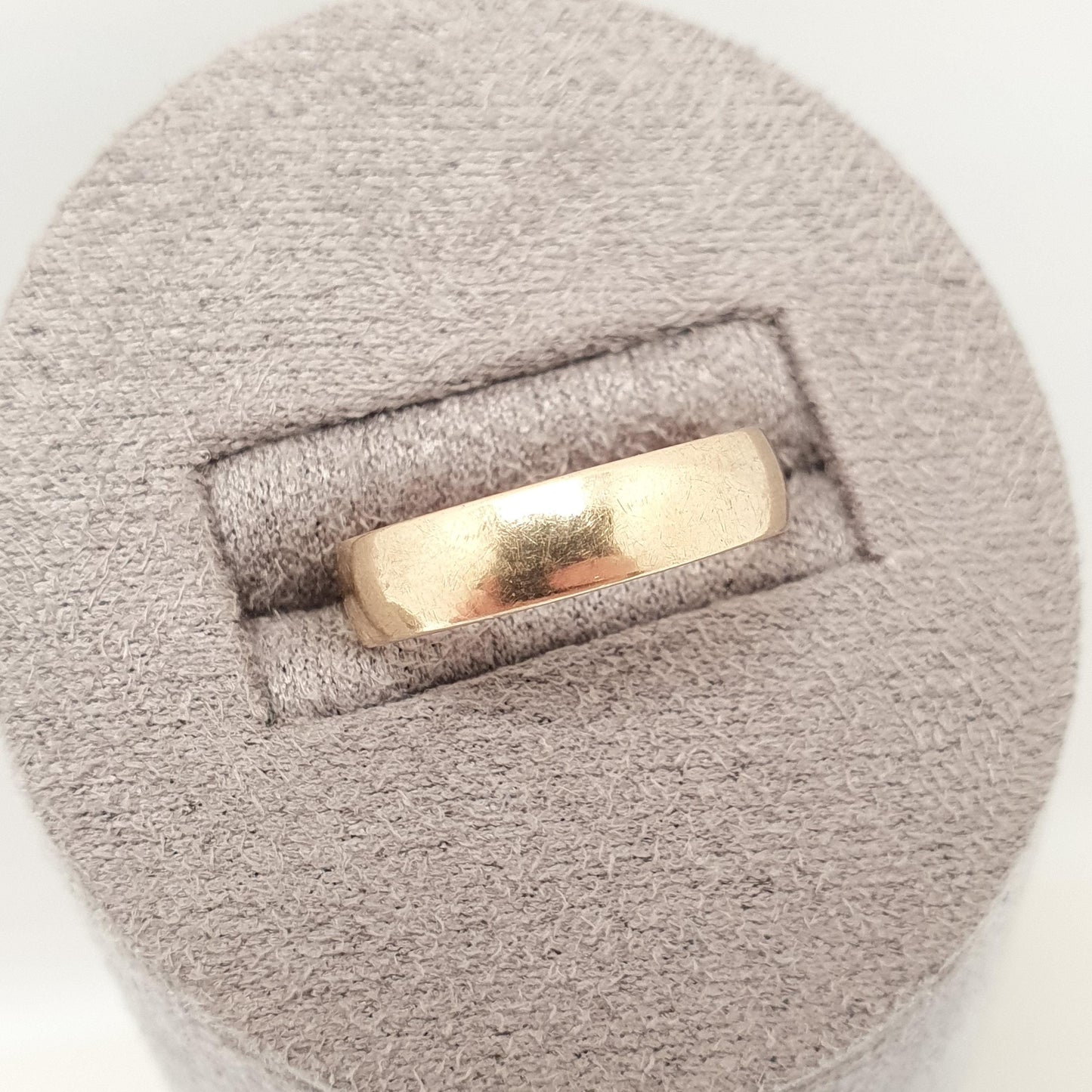 Vintage 9ct 9kt Gold Band Ring Wedding Plain Smooth Hallmarked Solid 375 9k Stacking Stacker Gift Yellow Mens Womens Fine Jewelry Jewellery