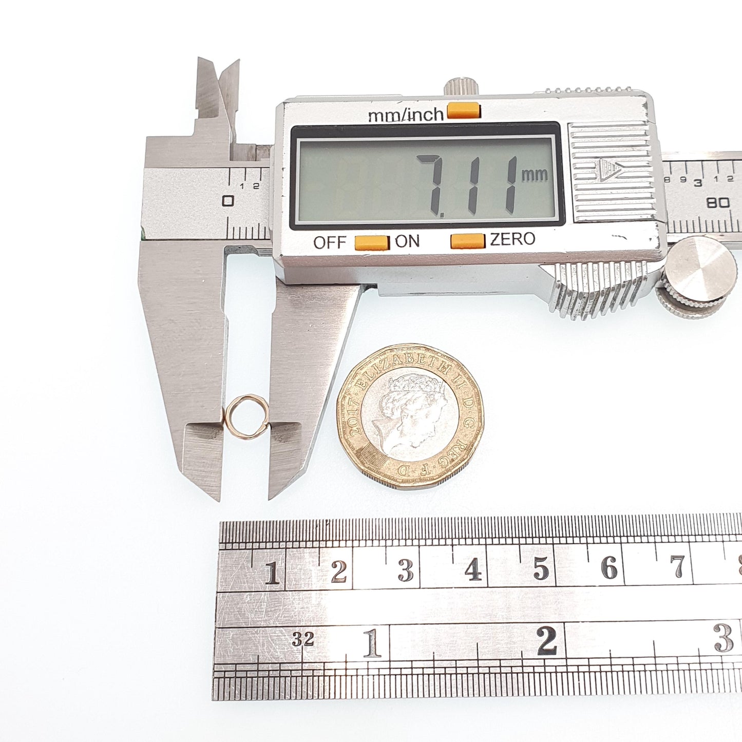 Antique 9k 9ct Gold Jump Ring Faceted Genuine Victorian Early 1800s Solid 375 Angled Split Open Jewellery Findings Upcycle Women