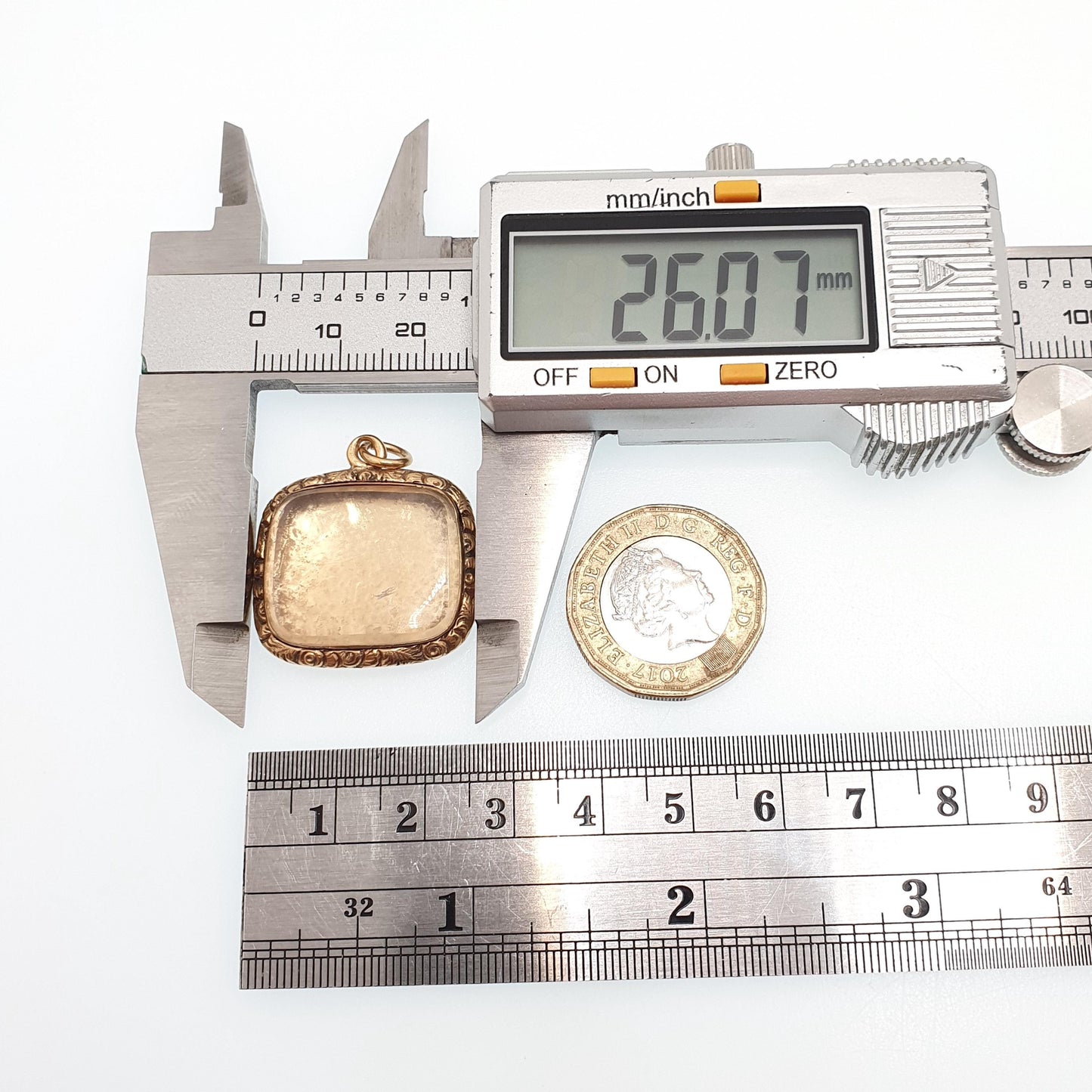 Antique Rolled Gold Victorian Locket Pendant Necklace Chased Border Rectangular Square Shape Vintage Gold Filled Womens Jewelry Jewellery