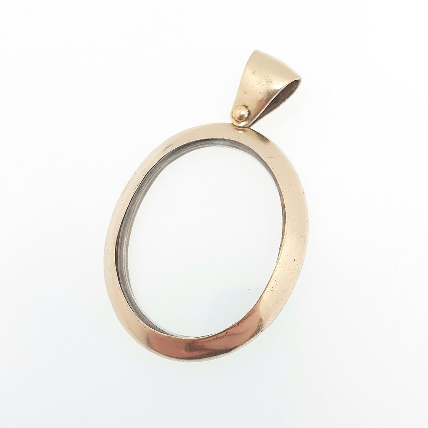 Antique Solid Silver Gold Vermeil Locket Pendant Double Sided Large Big Oval Necklace Picture Photo Vintage Womens Jewelry Jewellery