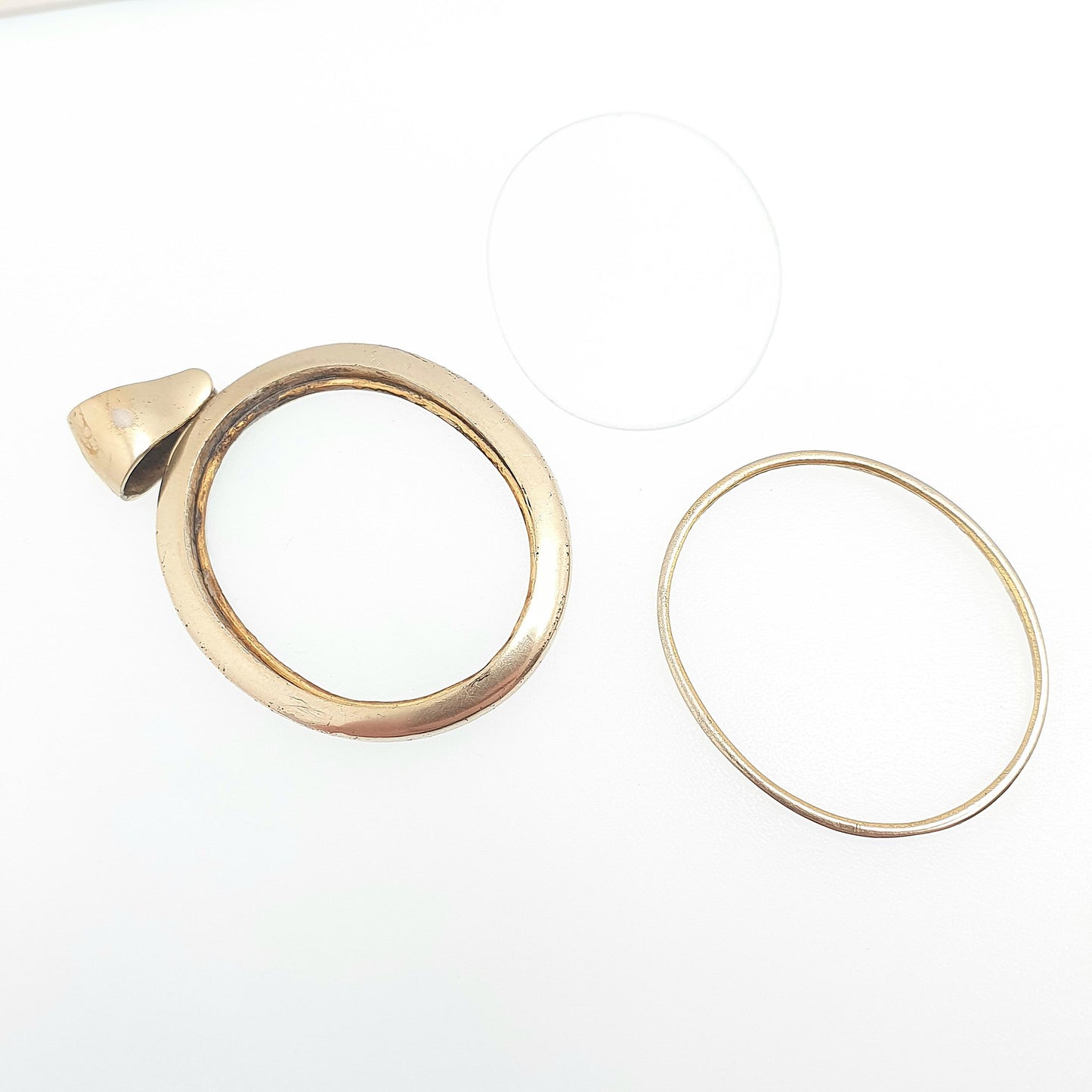 Antique Solid Silver Gold Vermeil Locket Pendant Double Sided Large Big Oval Necklace Picture Photo Vintage Womens Jewelry Jewellery