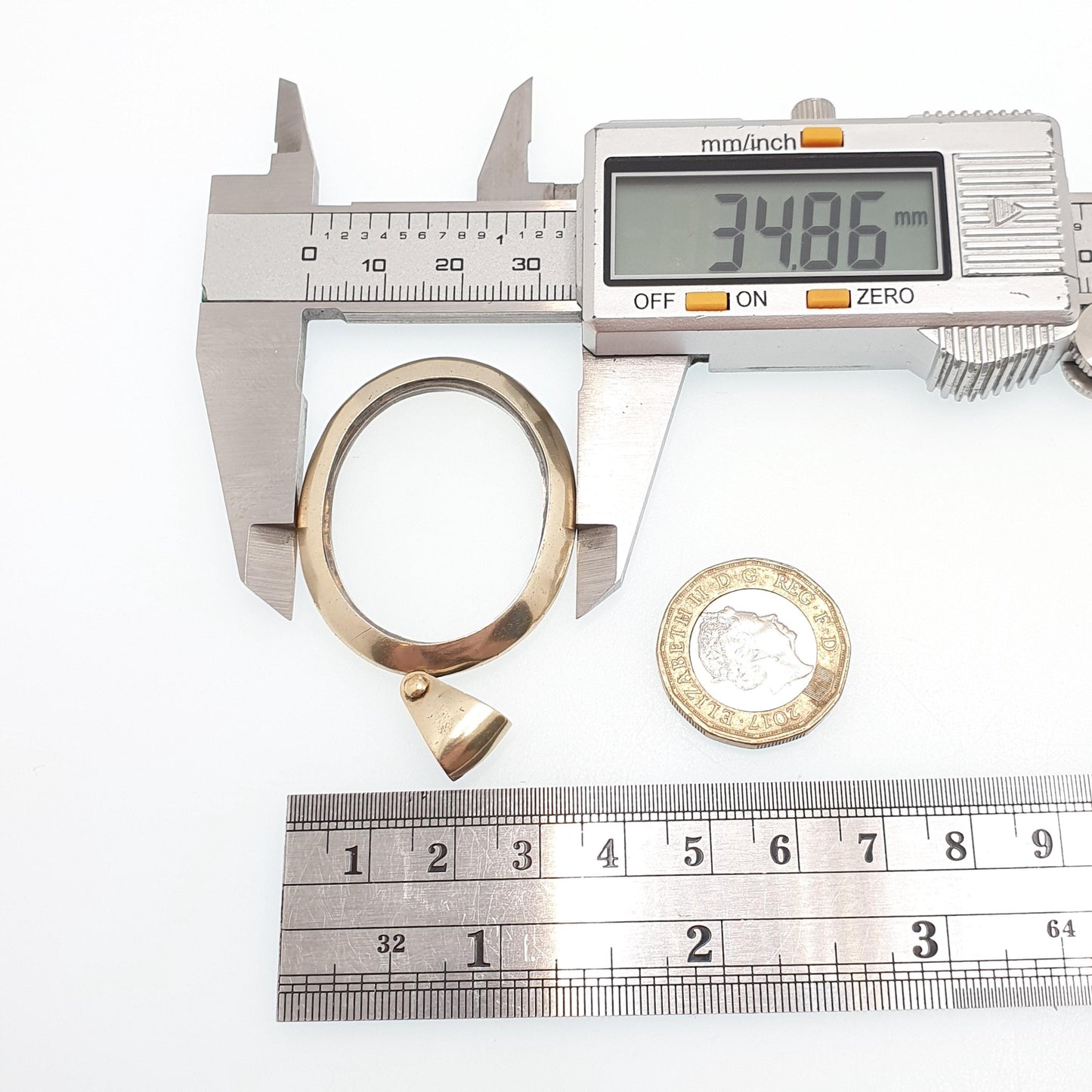 Antique Solid Silver Gold Vermeil Locket Pendant Double Sided Large Big Oval Necklace Picture Photo Vintage Womens Jewelry Jewellery