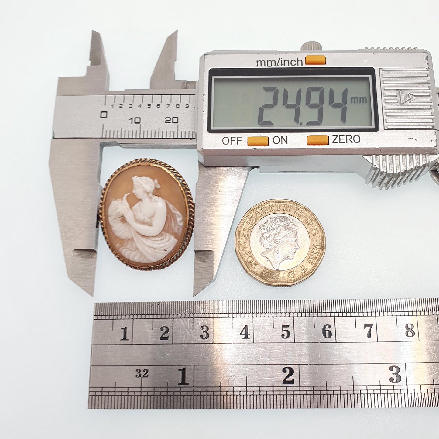 Antique Victorian Cameo Brooch Aphrodite Lady with a Bird Pendant Rolled Gold Filled Hand Carved Shell Vintage Jewelry Jewellery