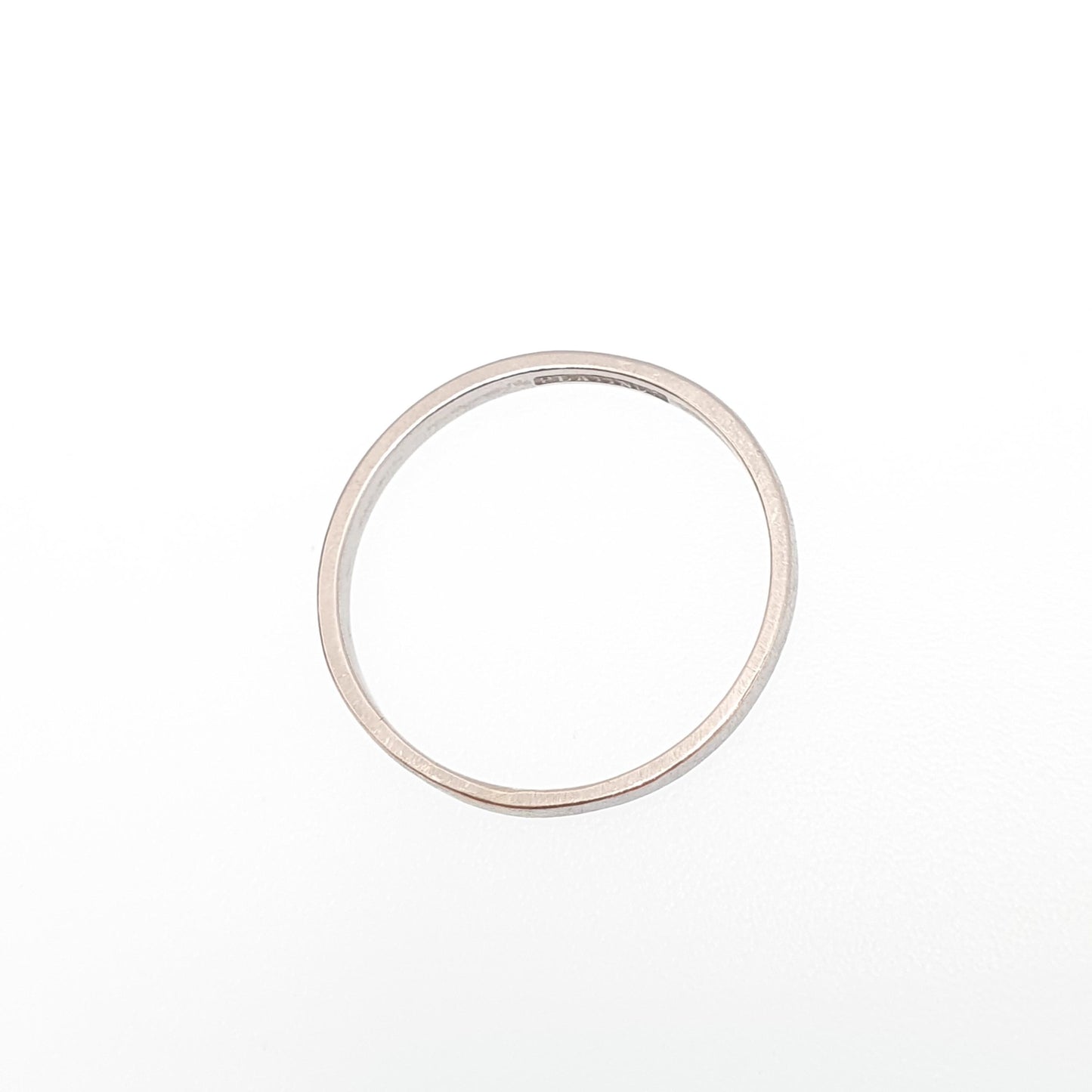 Antique Platinum Band Ring Art Deco Wedding Bands Solid 1920s Genuine Vintage Full Band Mens Womens Jewelry