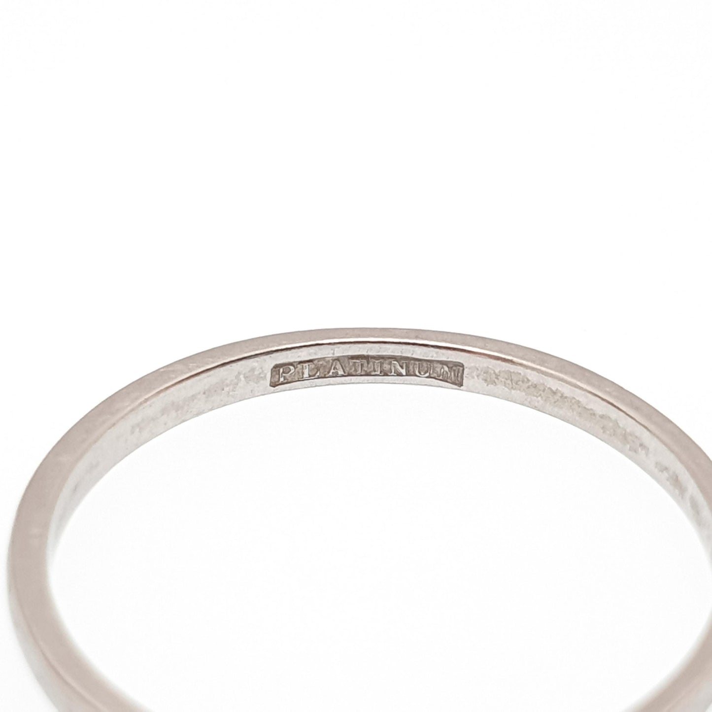 Antique Platinum Band Ring Art Deco Wedding Bands Solid 1920s Genuine Vintage Full Band Mens Womens Jewelry