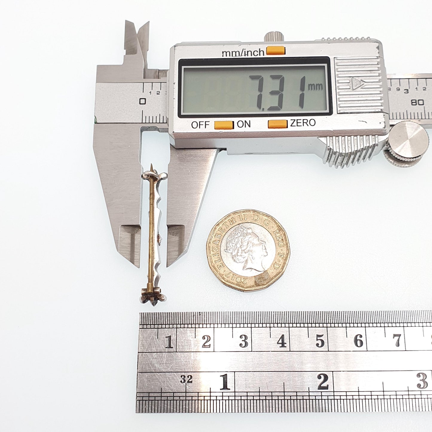 Antique Victorian Solid Silver Garnet & Diamond Paste Brooch Genuine Real 1800s Sparkly Vintage Womens Jewelry Jewellery