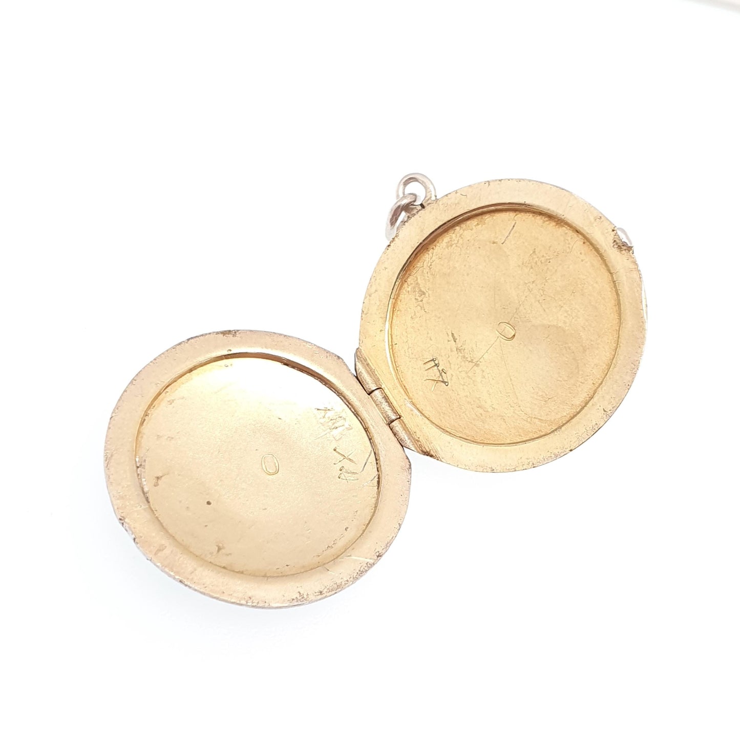 Antique Guilloche Enamel Solid Silver Locket Edwardian Rose Flower Pendant Round Photo Picture Jewelry Jewelry