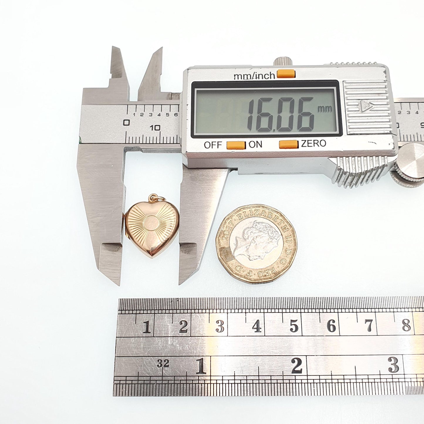 Antique 9ct 9k Gold Heart Locket Sunburst Art Deco Solid Yellow Gold Back & Front Engraved 1920s Necklace Photo Pendant Jewelry Jewellery