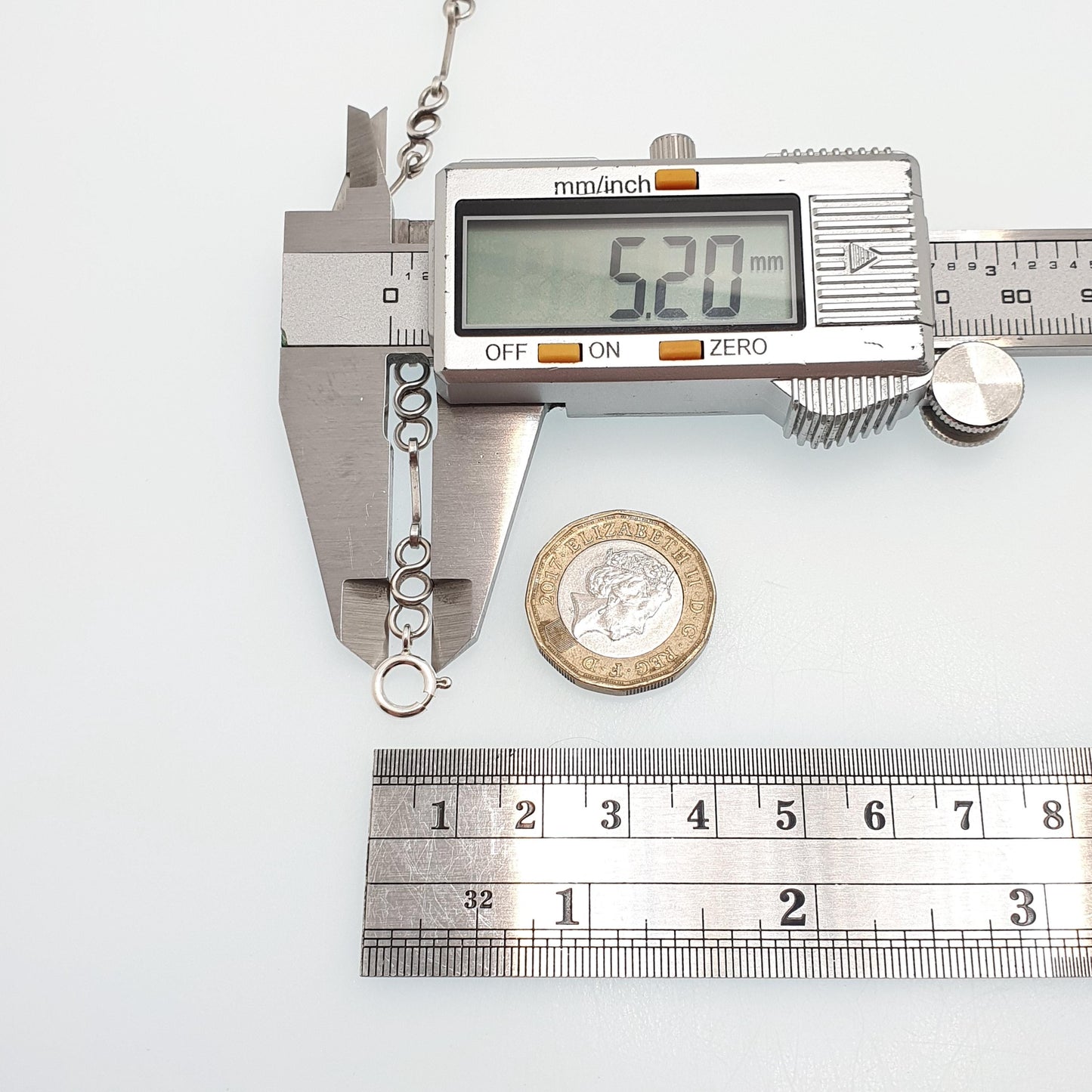 Antique Solid Silver Chain Necklace Arts and Crafts Victorian Round Rolo Link 68cm 26.7" 14.67g Long Womens Jewellery Jewelry