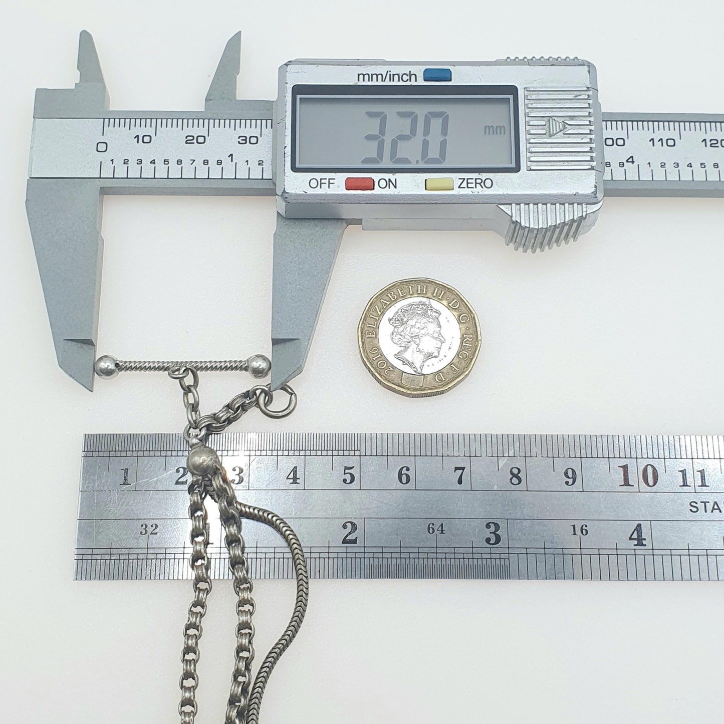 Antique Victorian Silver Plate Albertina Bracelet With Dog Clip and T Bar Albert Chain Belcher Link Women Mens Jewelry Jewellery