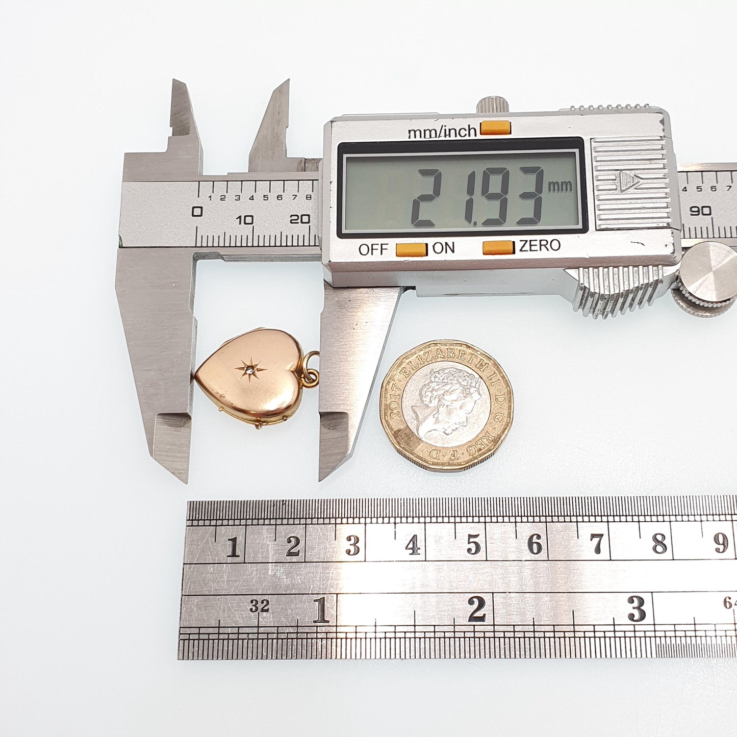 Antique Gold Filled Diamond Heart Locket Necklace Victorian Rolled Gold Genuine Gemstone Pendant Vintage Jewellery Jewelry