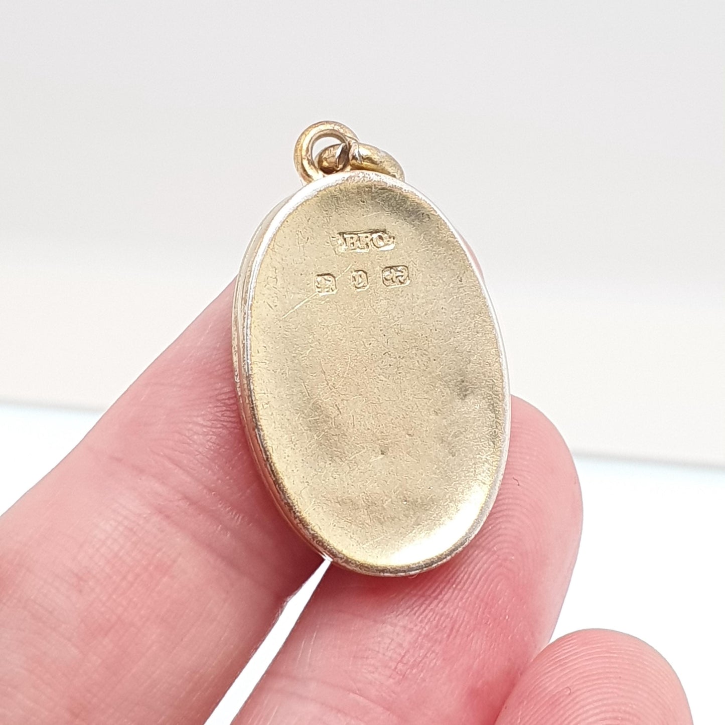 Antique Gold on Silver Horseshoe Locket Victorian 1898 Hallmark Horse Riding Sterling 925 Gold Vermeil Equestrian Necklace Pendant