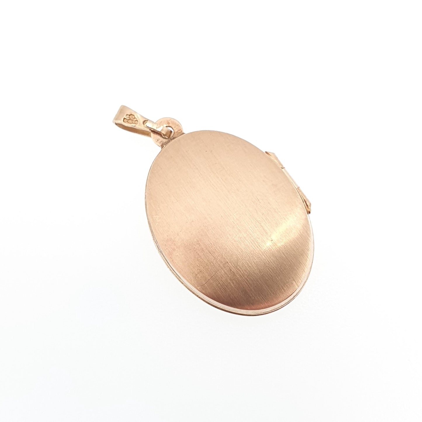 Vintage Solid 9ct 9k Gold Locket Oval All 375 9 Carat Gold Flower Engraved Necklace Photo Picture Pendant Jewelry
