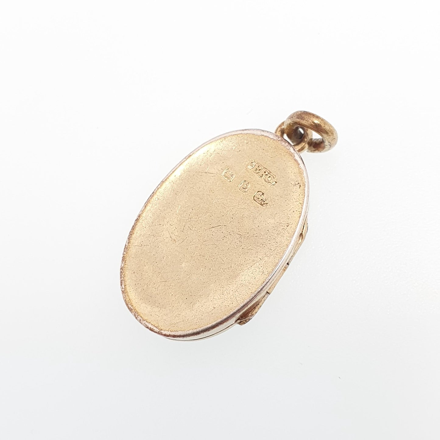 Antique Gold on Silver Horseshoe Locket Victorian 1898 Hallmark Horse Riding Sterling 925 Gold Vermeil Equestrian Necklace Pendant