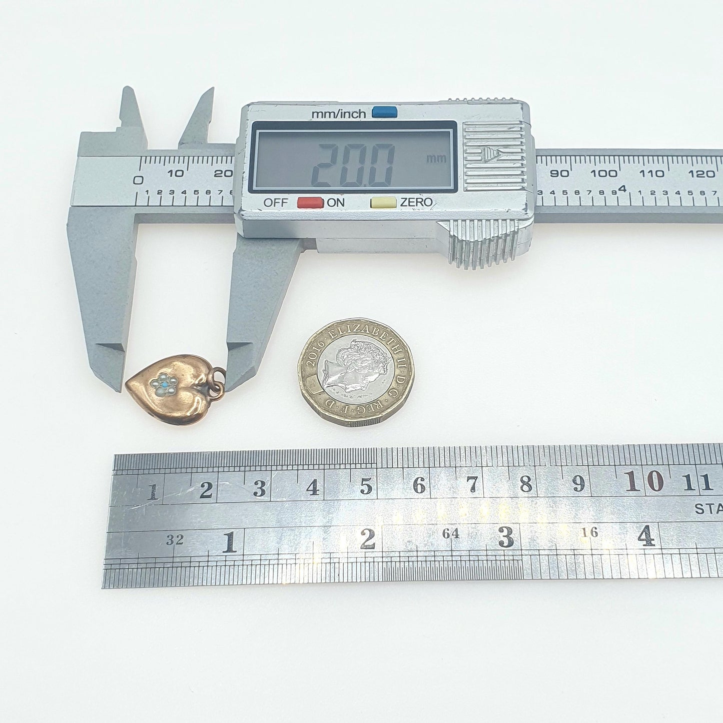 Antique Victorian Rolled Gold Heart Faux Seed Pearl Turquoise Necklace Pendant Charm Puffer Gold Filled Womens Jewelry Vintage Jewellery