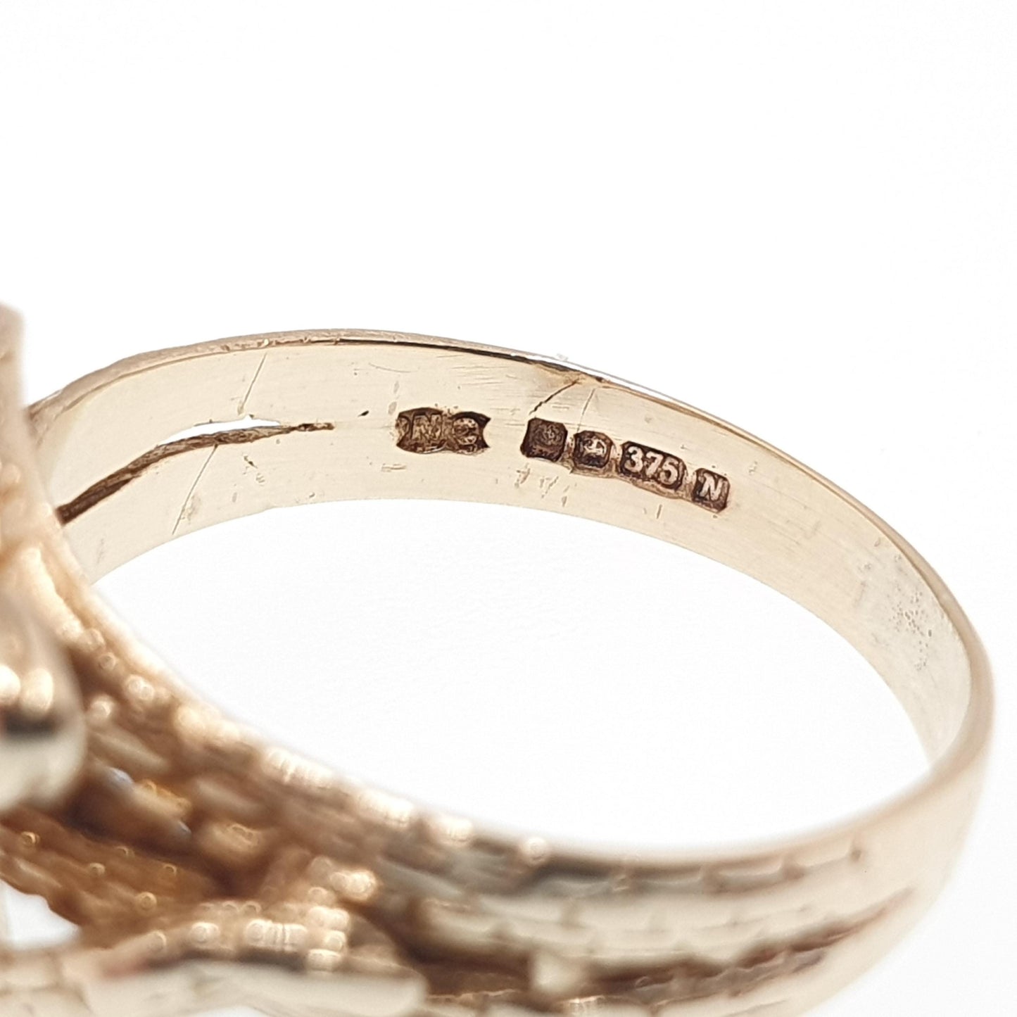 Vintage 9ct 9k Gold Snake Ring Double Snakes Solid 9kt 9kt Victorian Revival Hallmark Retro Reptile Animal Jewelry Jewellery