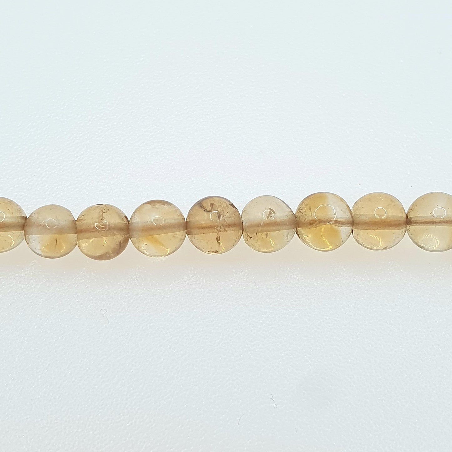 Antique Citrine Bead Necklace Art Deco Genuine Orange Quartz Gemstones Graduating Round Beads Vintage Womens Jewelry Jewellery