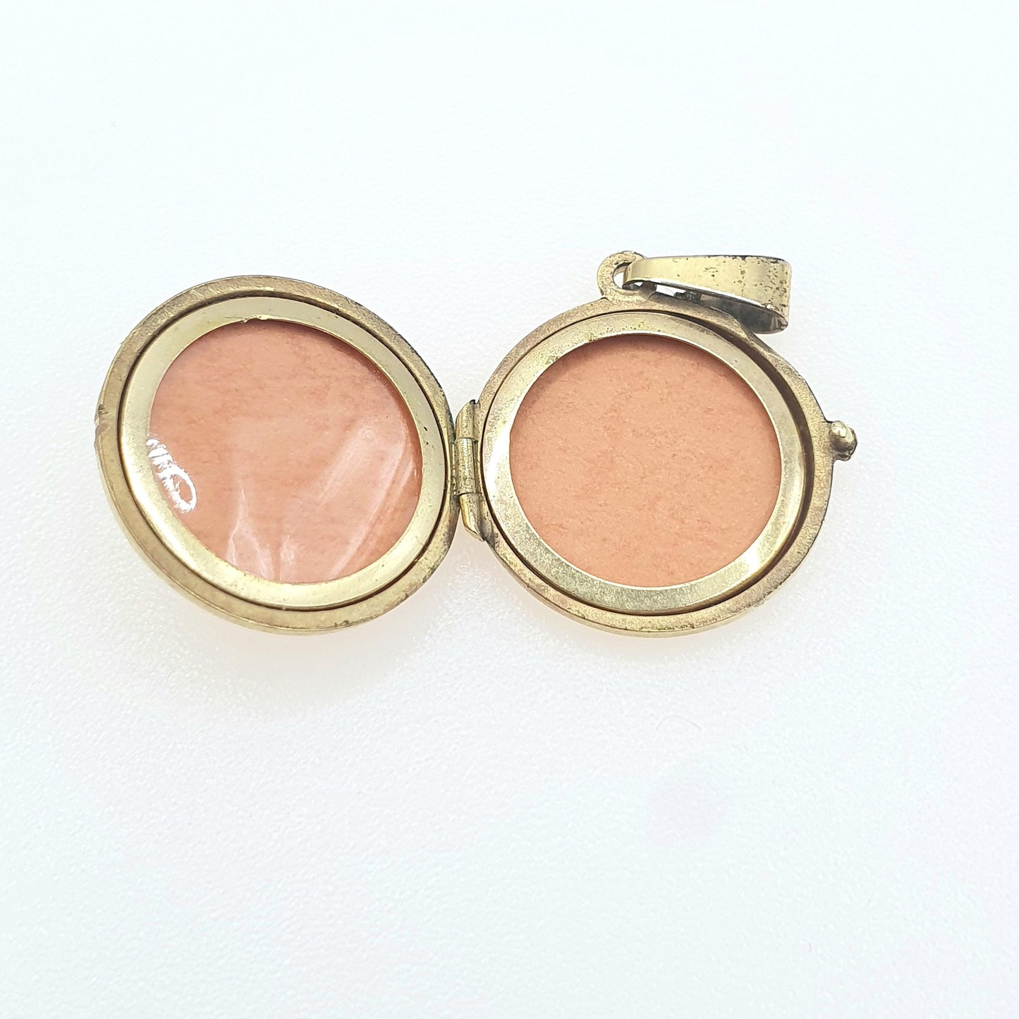 Vintage Rolled Gold Round Locket Gyroscope Sunburst Pattern Gold Filled Gift Photo Keepsake Womens Unisex Jewellery Jewelry
